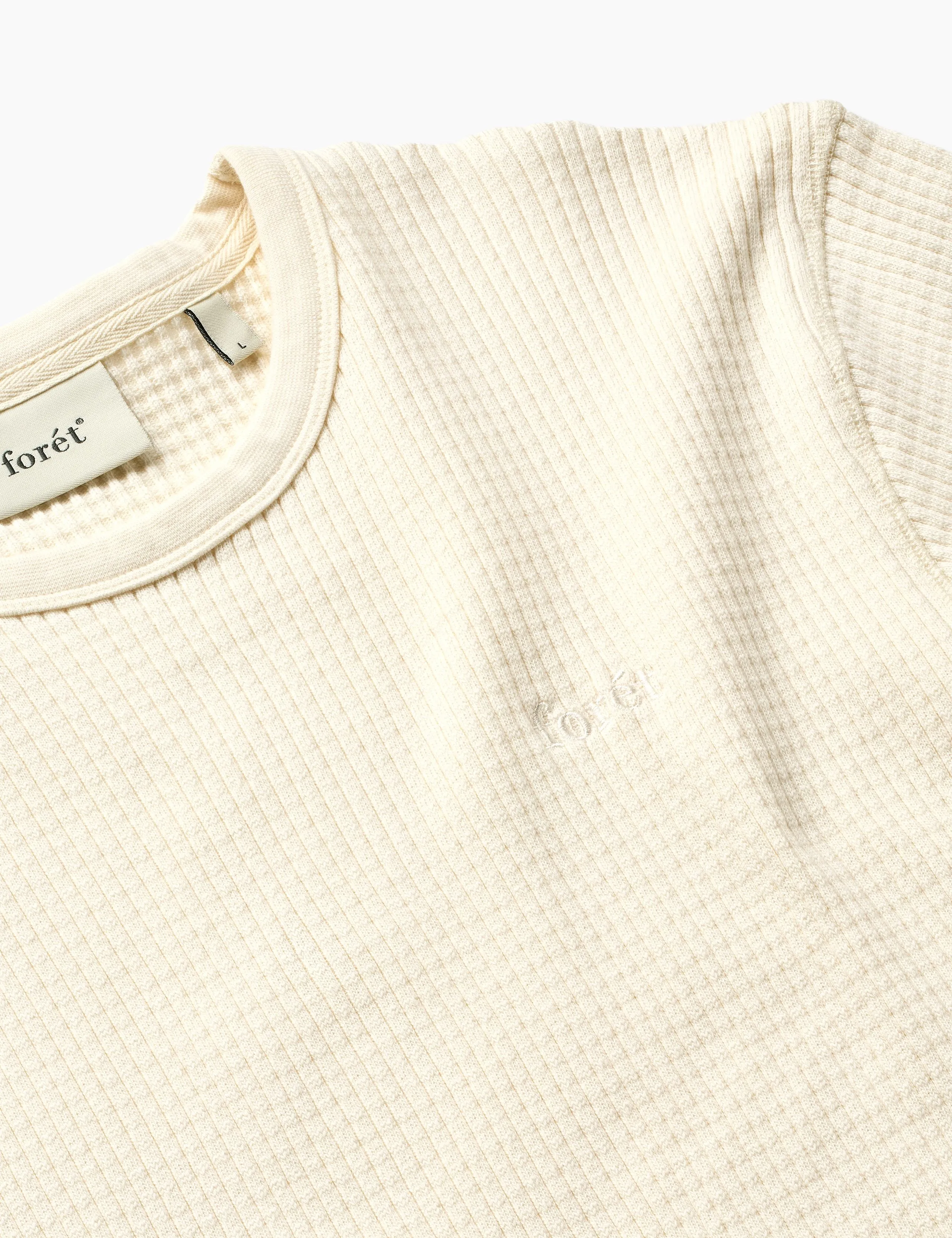 RIB T-SHIRT - CLOUD sold by Foret product image thumbnail 2