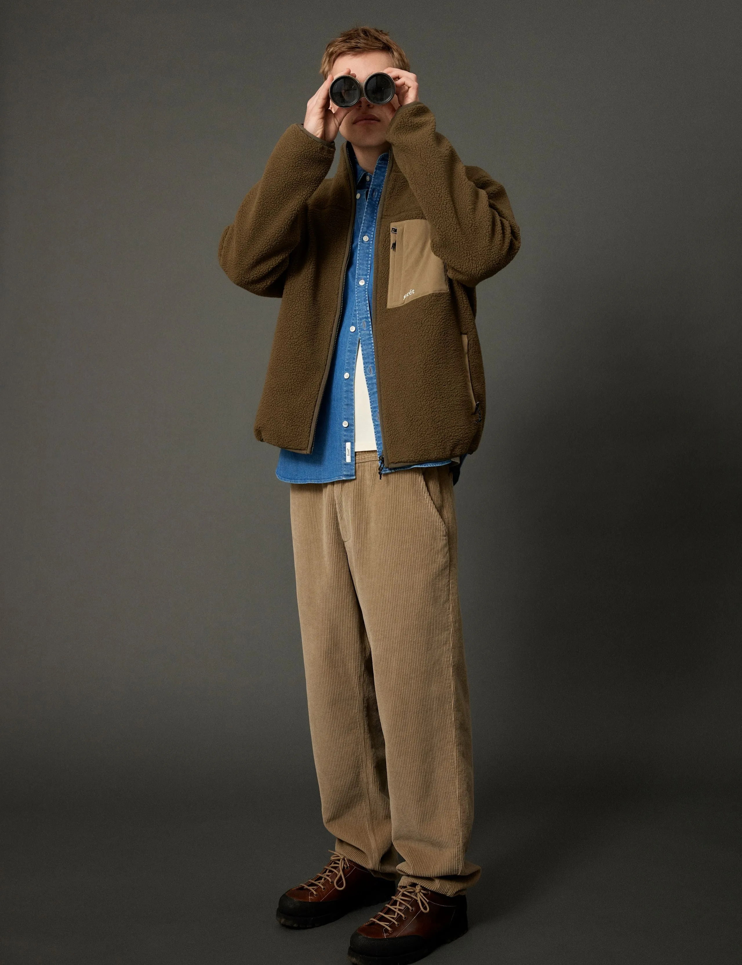 CLAY CORDUROY PANTS - KHAKI sold by Foret product image thumbnail 3