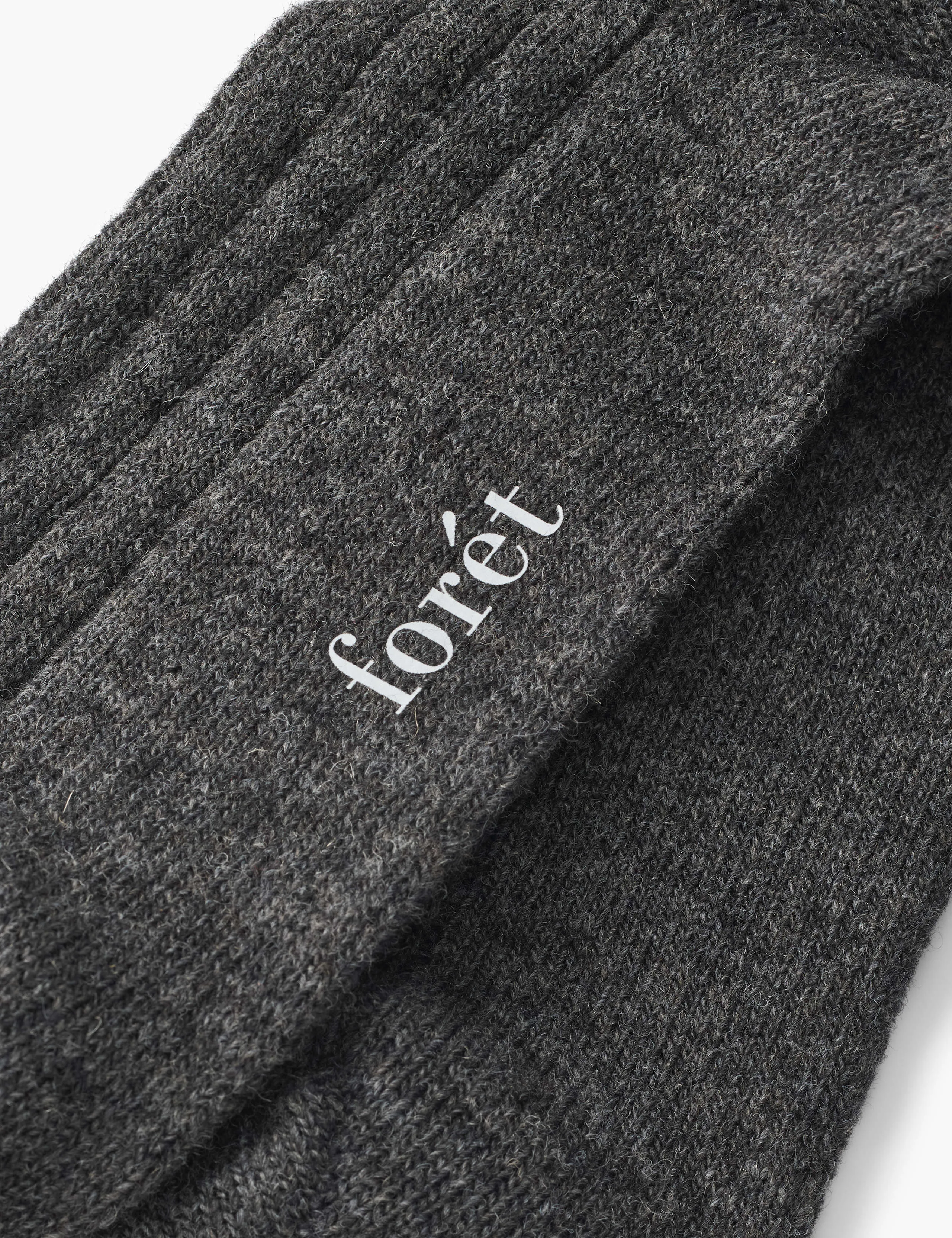 WOOL SOCKS - DARK GREY MELANGE sold by Foret product image thumbnail 3