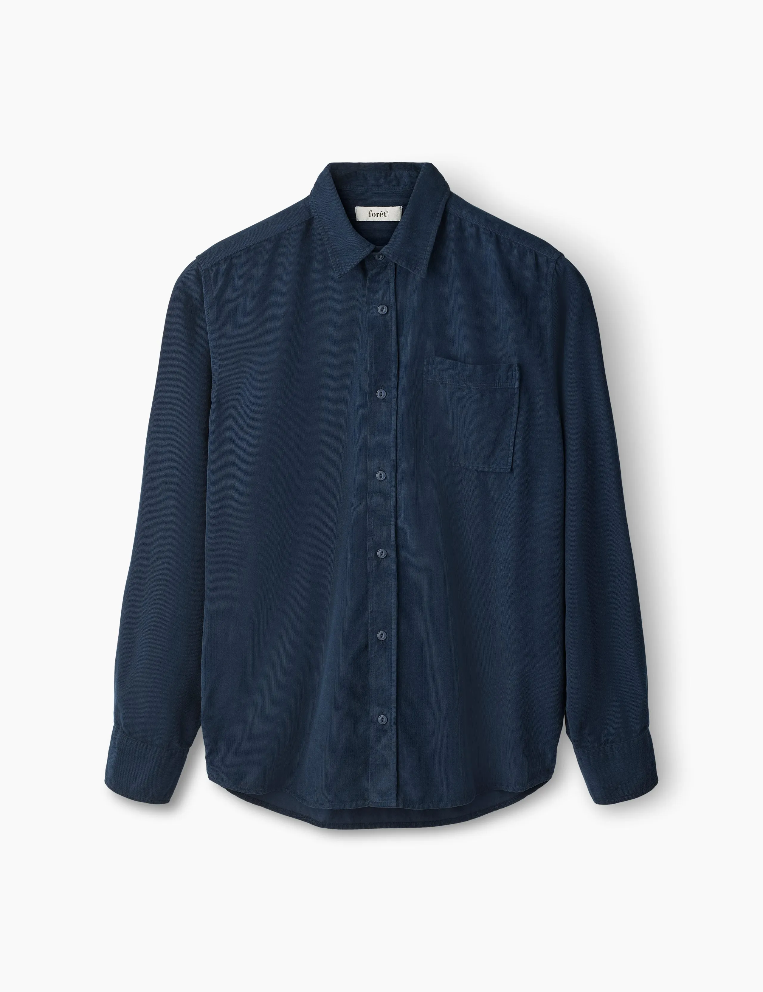RIVER CORDUROY SHIRT - NAVY sold by Foret