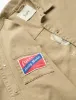 WOOD EMBROIDERY OVERSHIRT - KHAKI sold by Foret