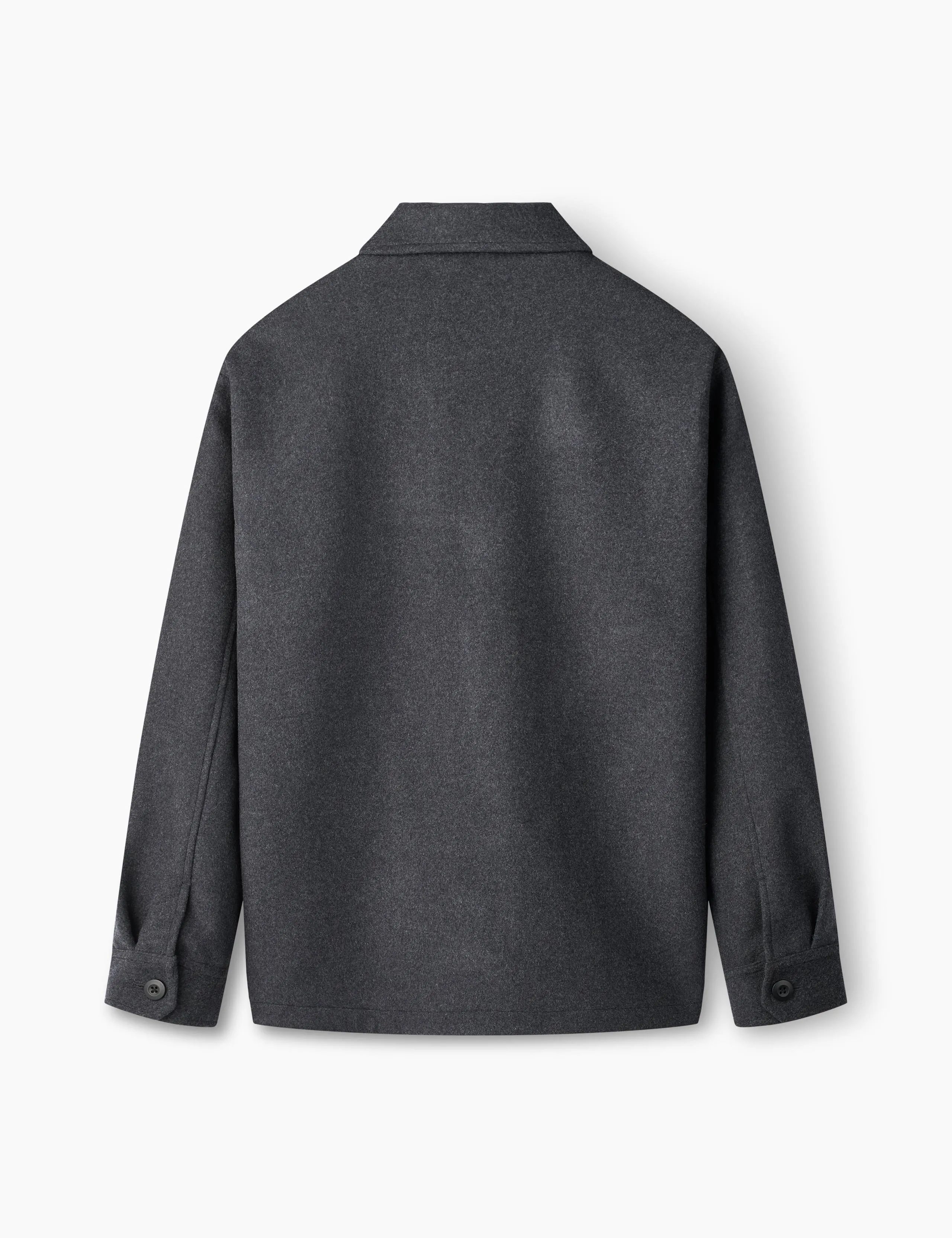 CAVE WOOL JACKET - DARK GREY MELANGÉ sold by Foret product image thumbnail 2