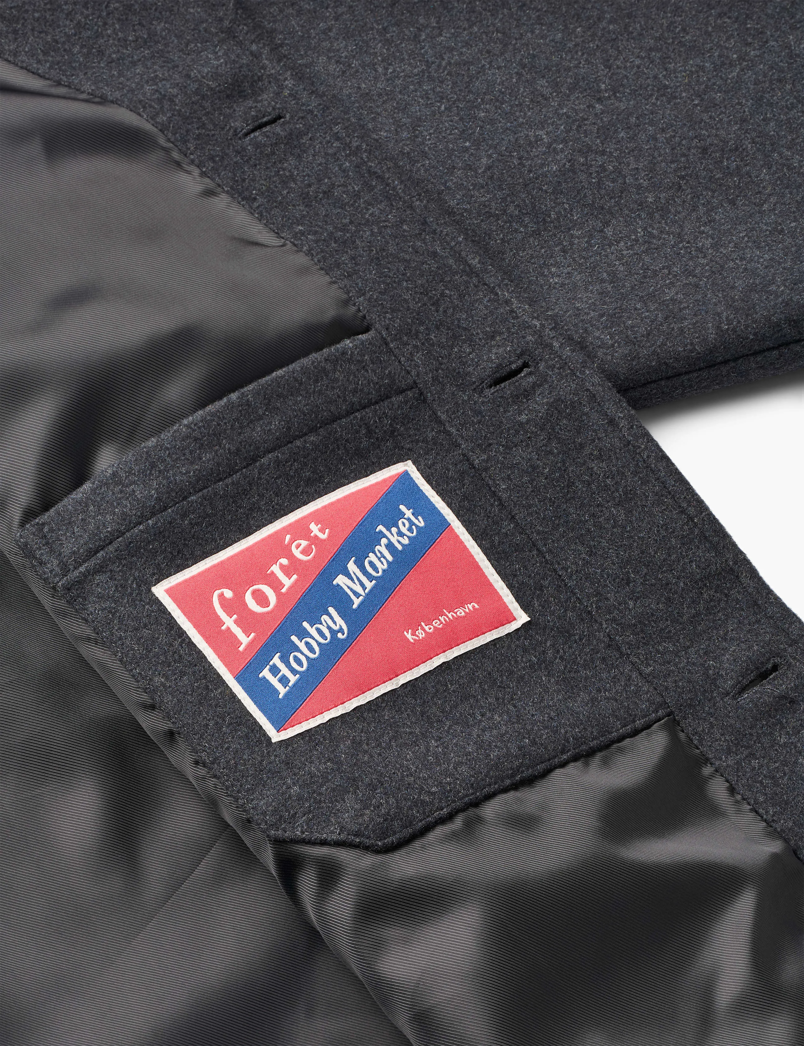 CAVE WOOL JACKET - DARK GREY MELANGÉ sold by Foret product image thumbnail 5