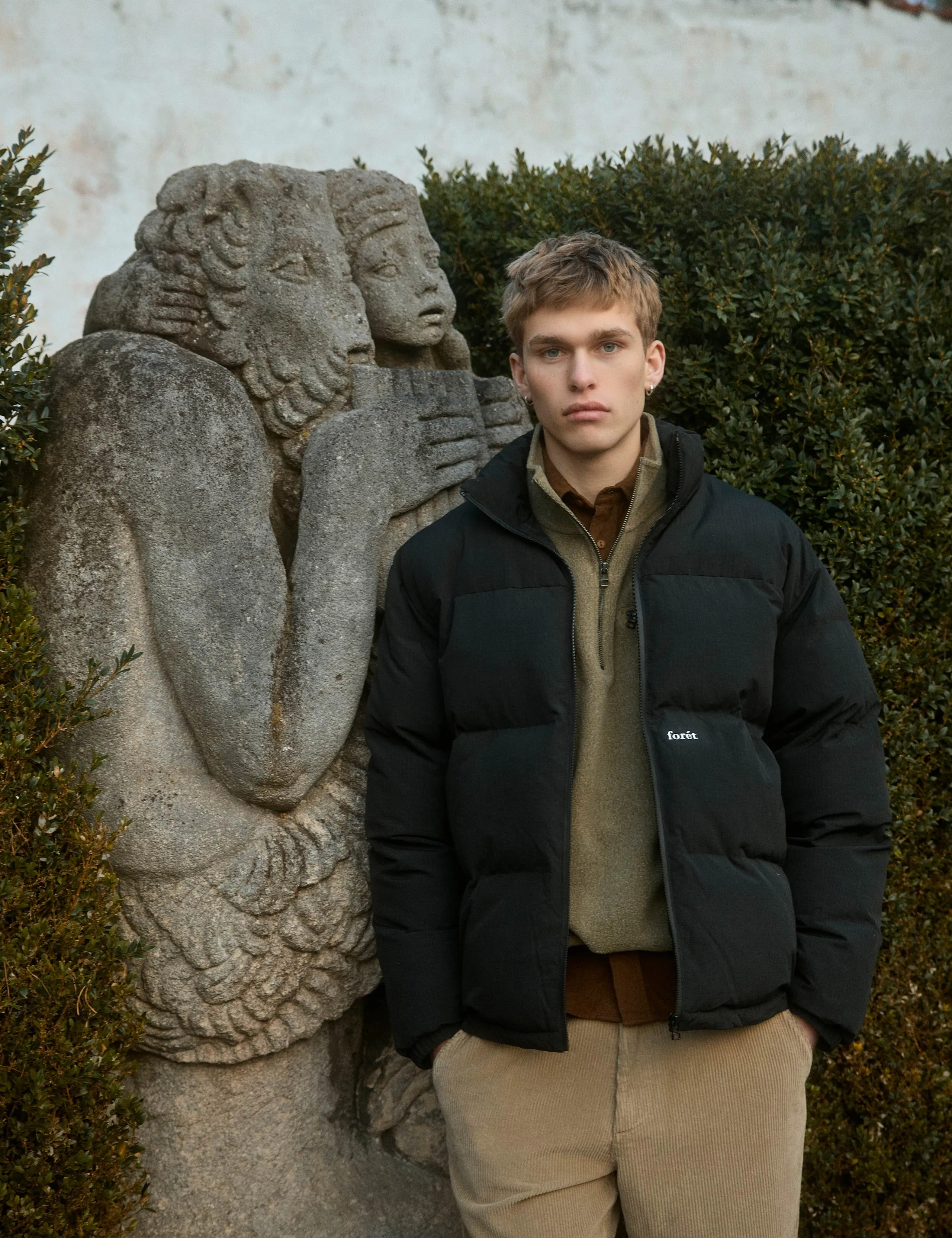 ELM HALF ZIP SWEATSHIRT - ARMY sold by Foret product image thumbnail 4