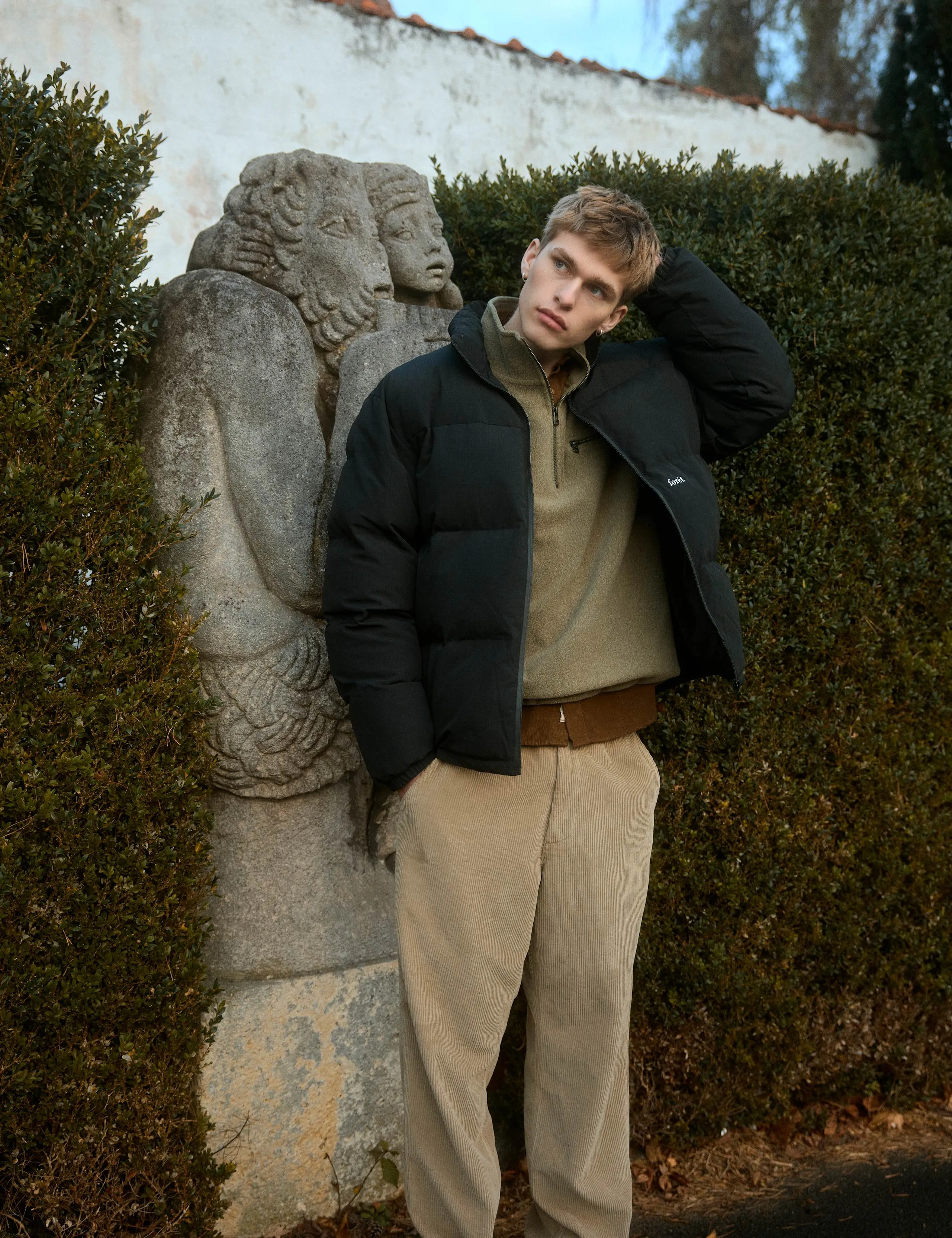 ELM HALF ZIP SWEATSHIRT - ARMY sold by Foret product image thumbnail 2