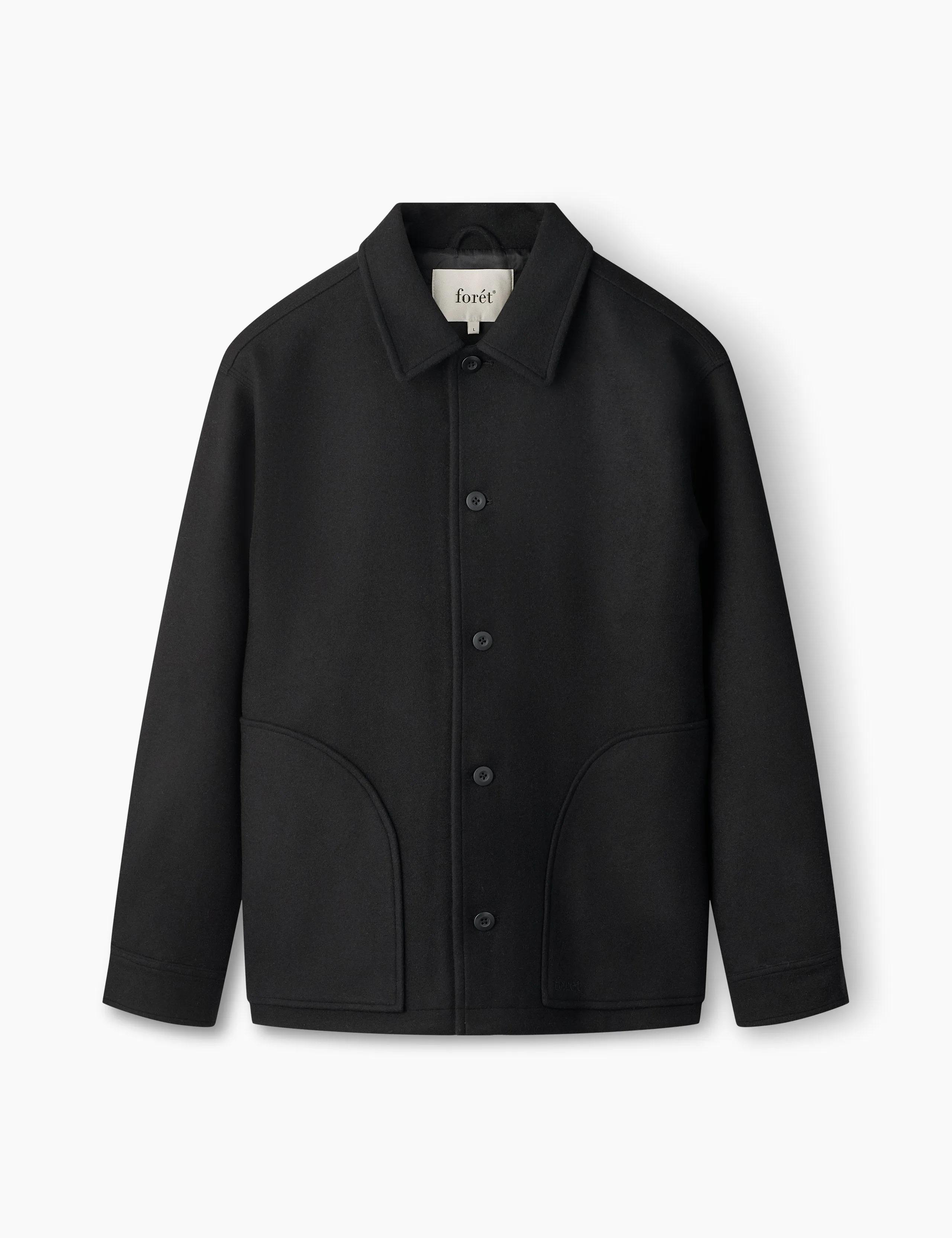 CAVE WOOL JACKET - BLACK sold by Foret