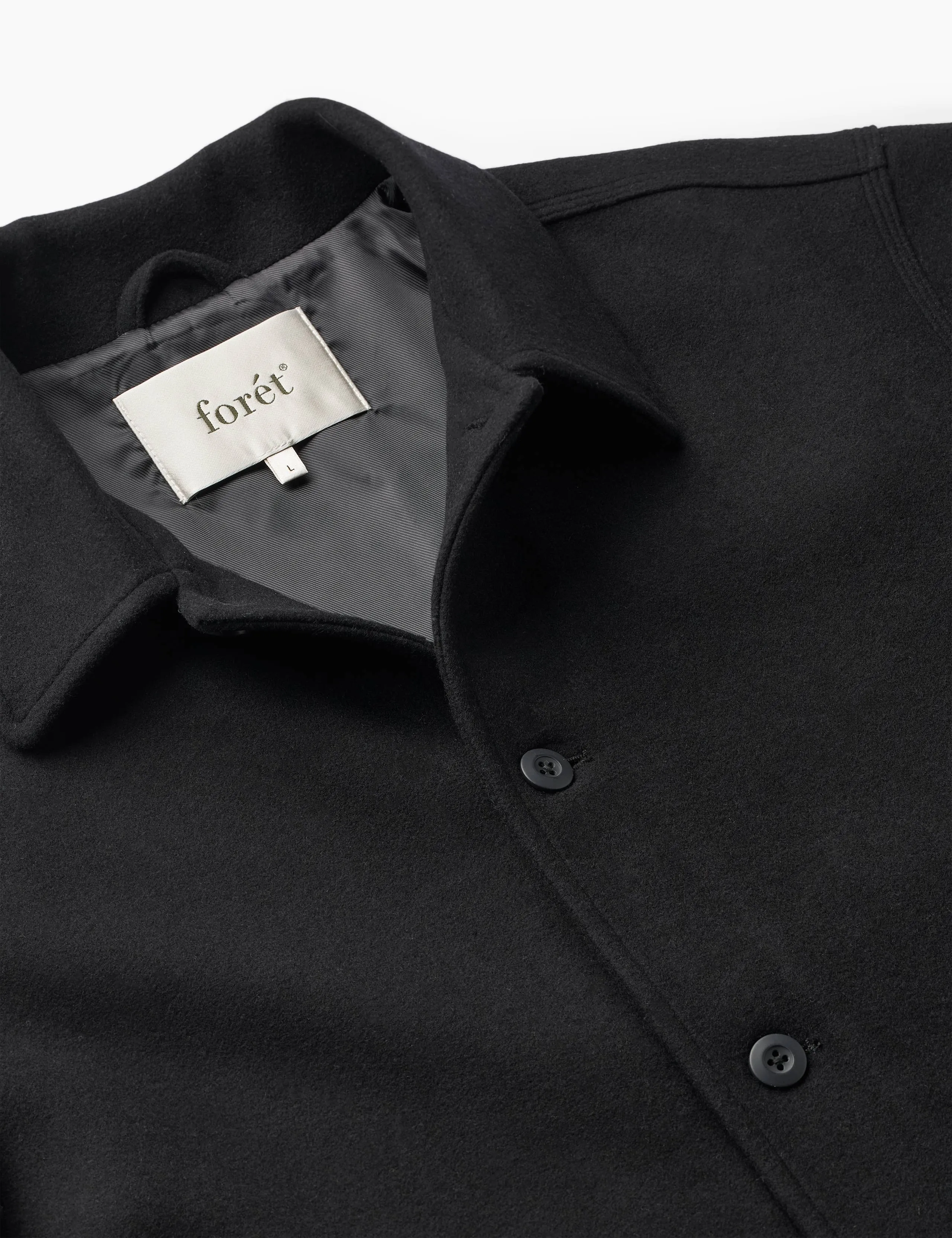 CAVE WOOL JACKET - BLACK sold by Foret product image thumbnail 5