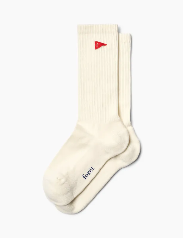 FLAG SOCKS - 2-PACK - CLOUD made by Foret