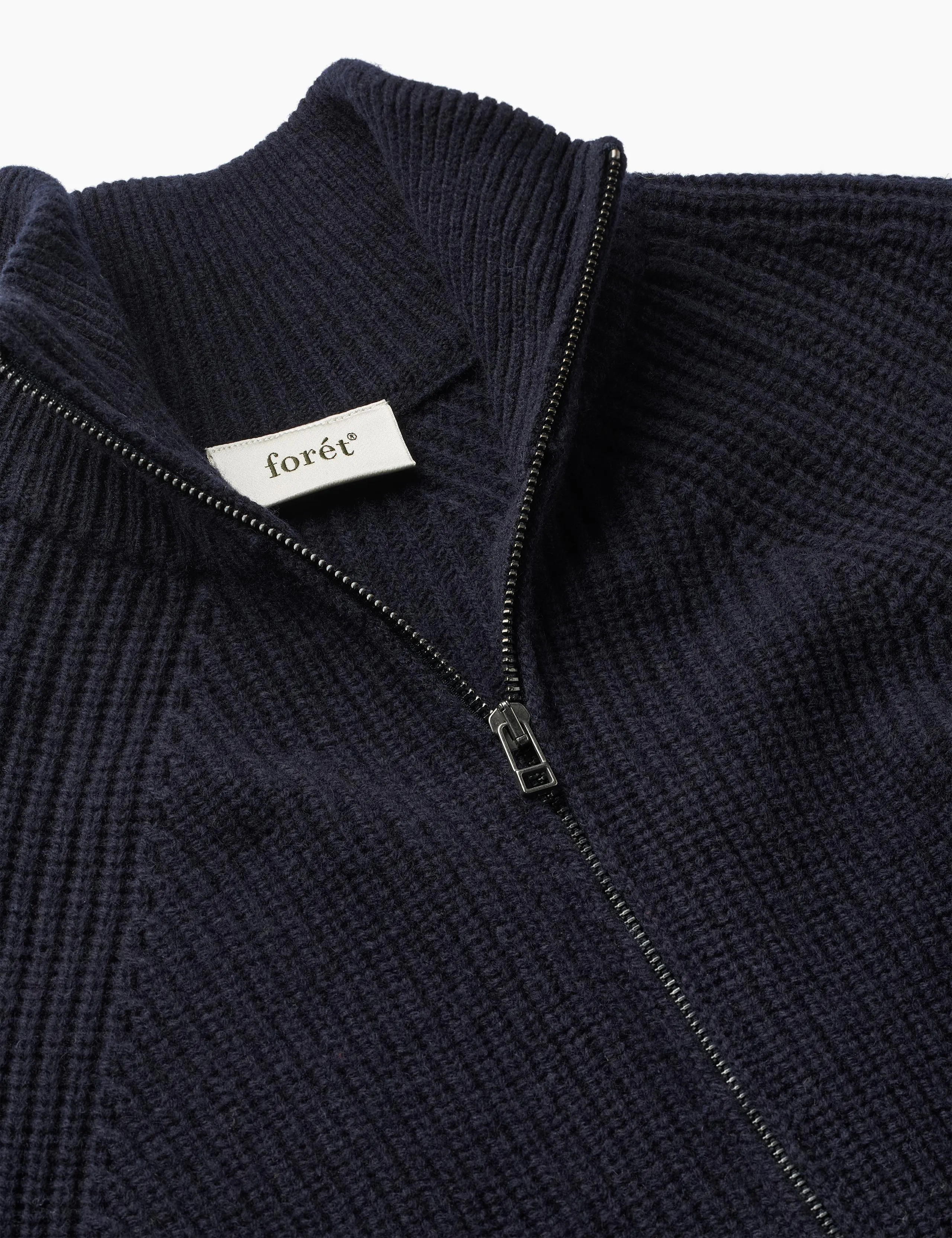 DELTA WOOL ZIP JACKET - NAVY sold by Foret product image thumbnail 3