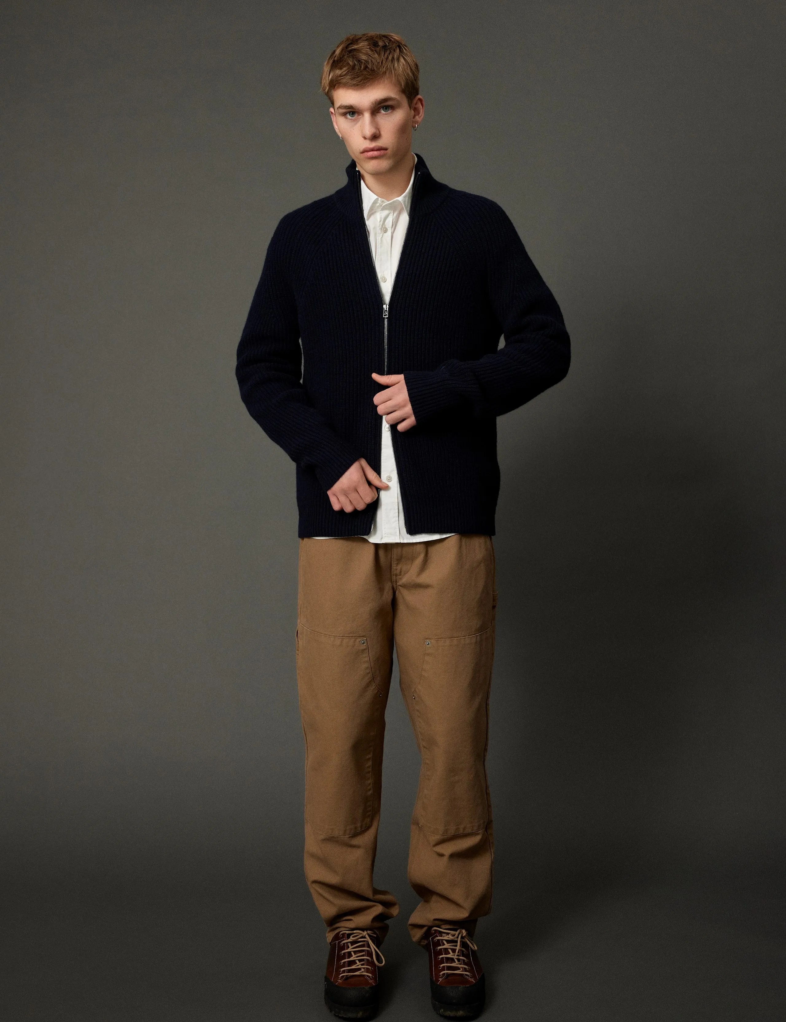 DELTA WOOL ZIP JACKET - NAVY sold by Foret product image thumbnail 2