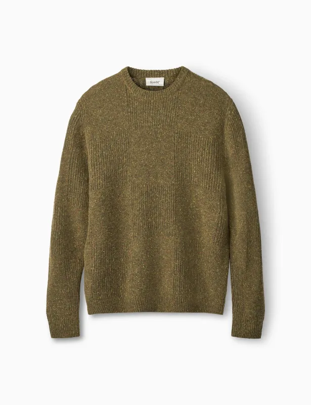 ORBIT WOOL KNIT - ARMY sold by Foret