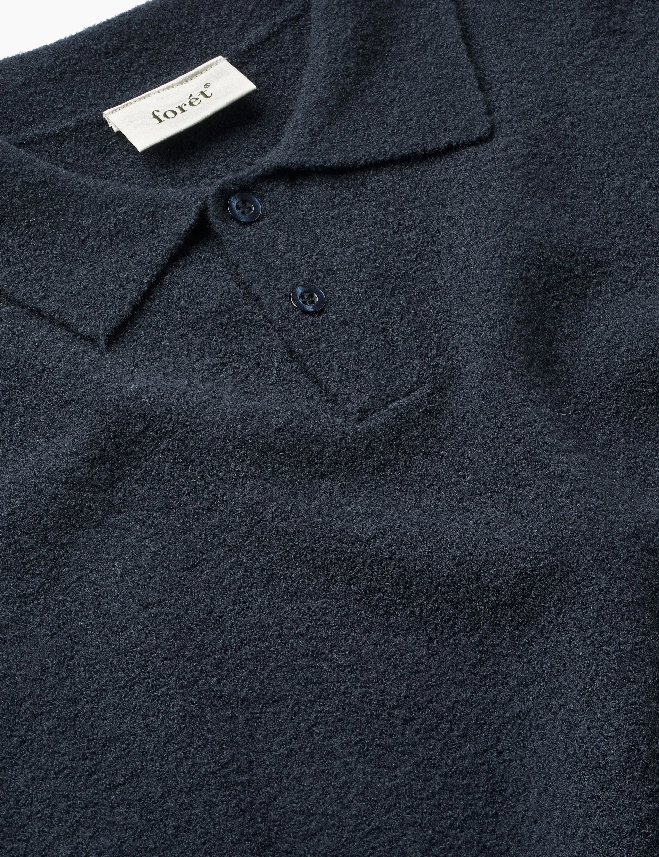 TIMBER BRUSHED POLO KNIT - NAVY sold by Foret product image thumbnail 3