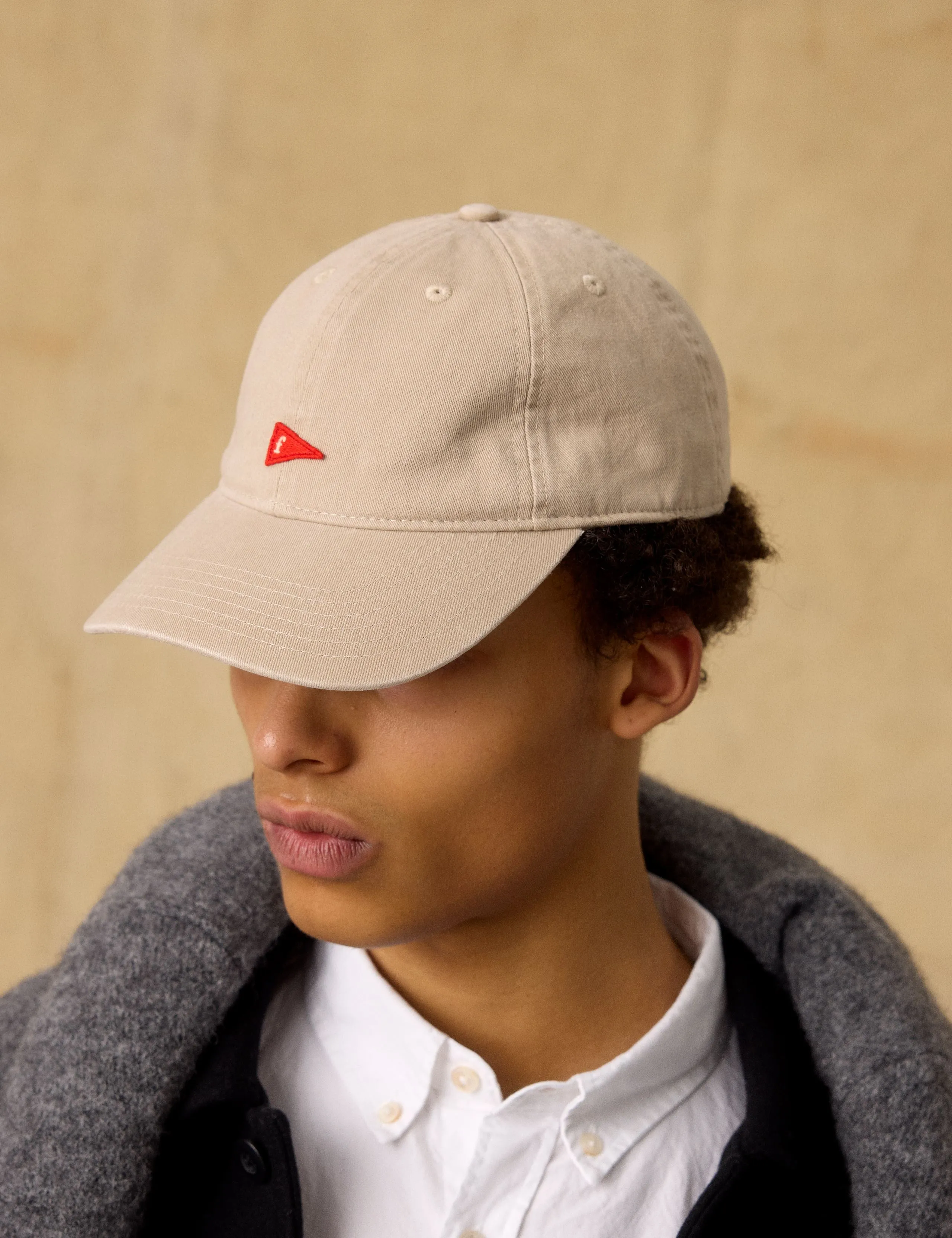 FLAG WASHED CAP - KHAKI sold by Foret product image thumbnail 3