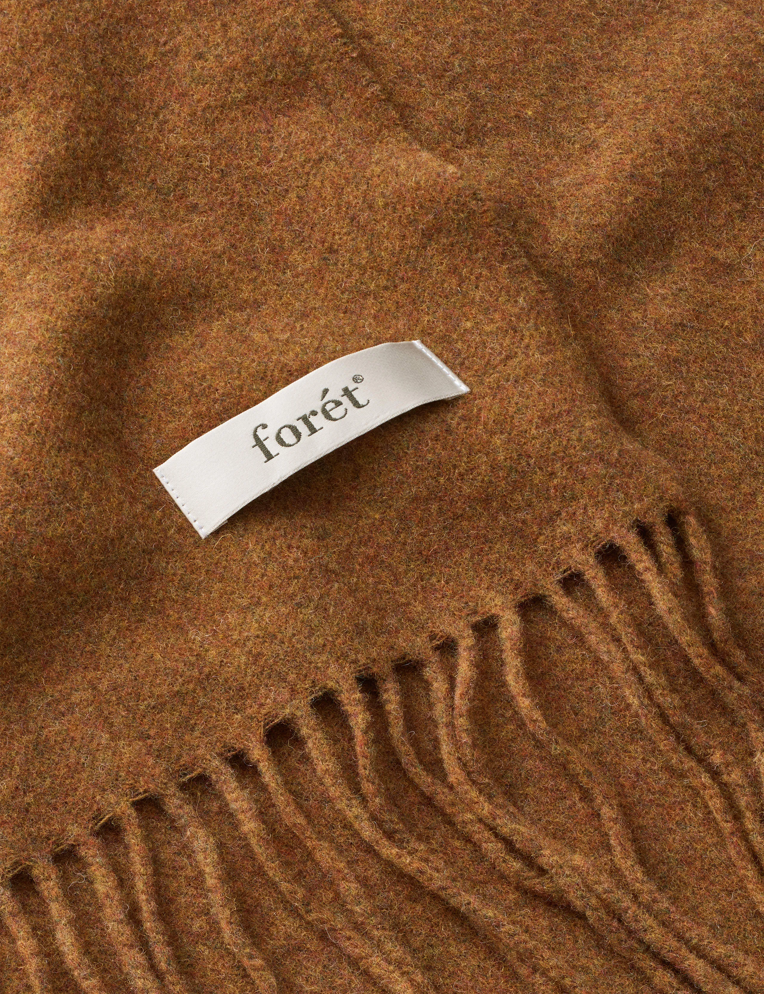 WOOL SCARF - BURNT KHAKI sold by Foret product image thumbnail 3