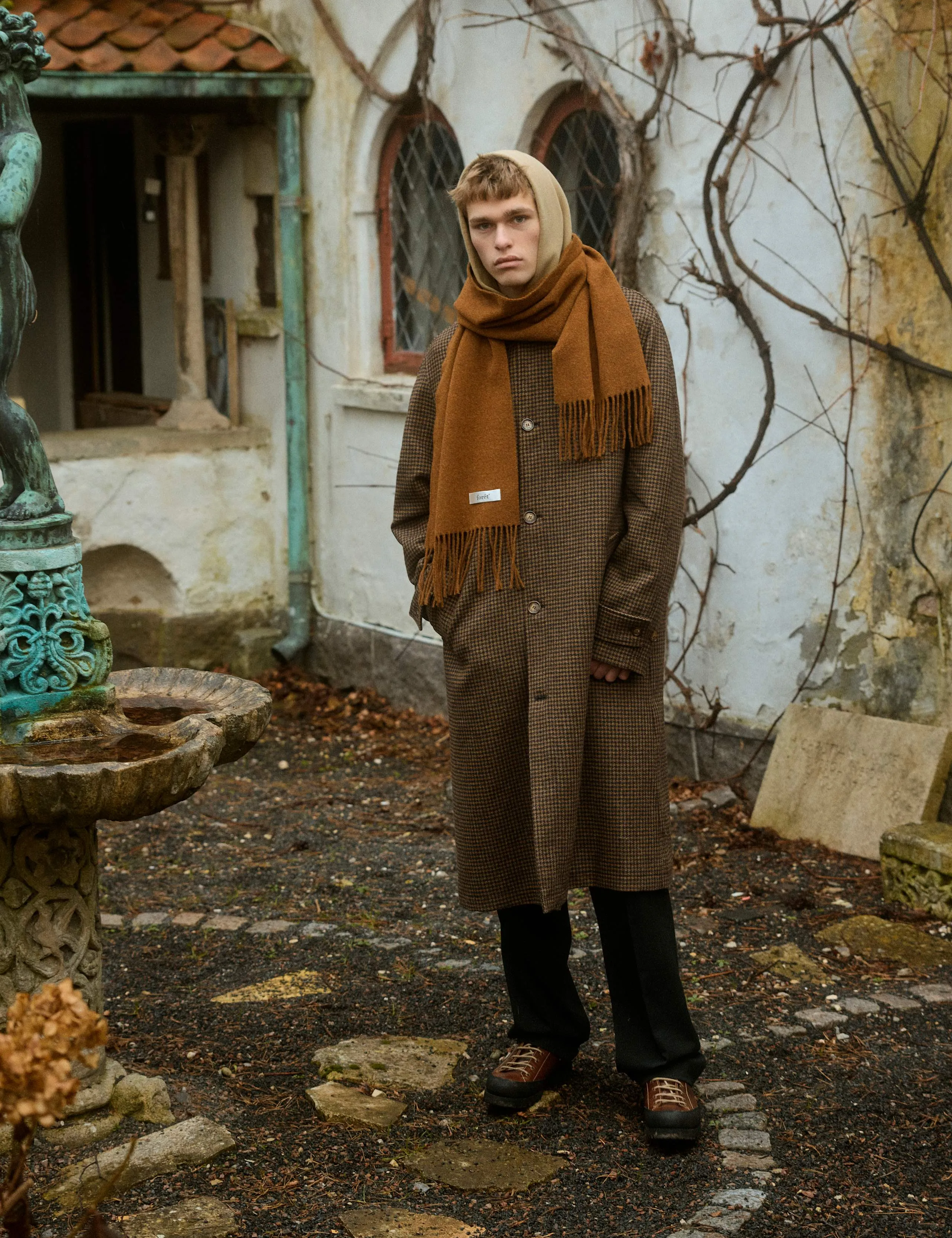 WOOL SCARF - BURNT KHAKI sold by Foret product image thumbnail 2