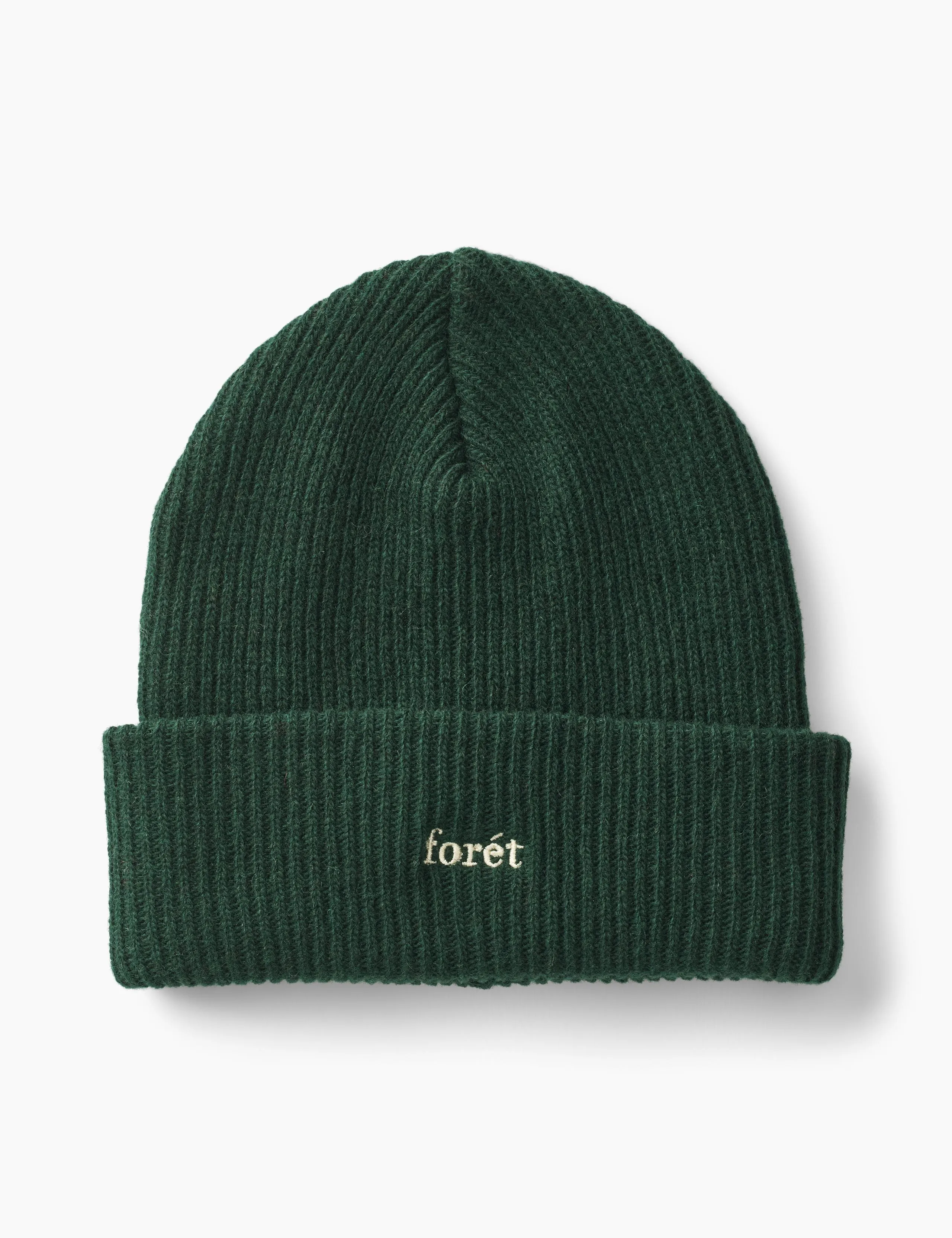 RELAX RIB BEANIE - DARK GREEN sold by Foret