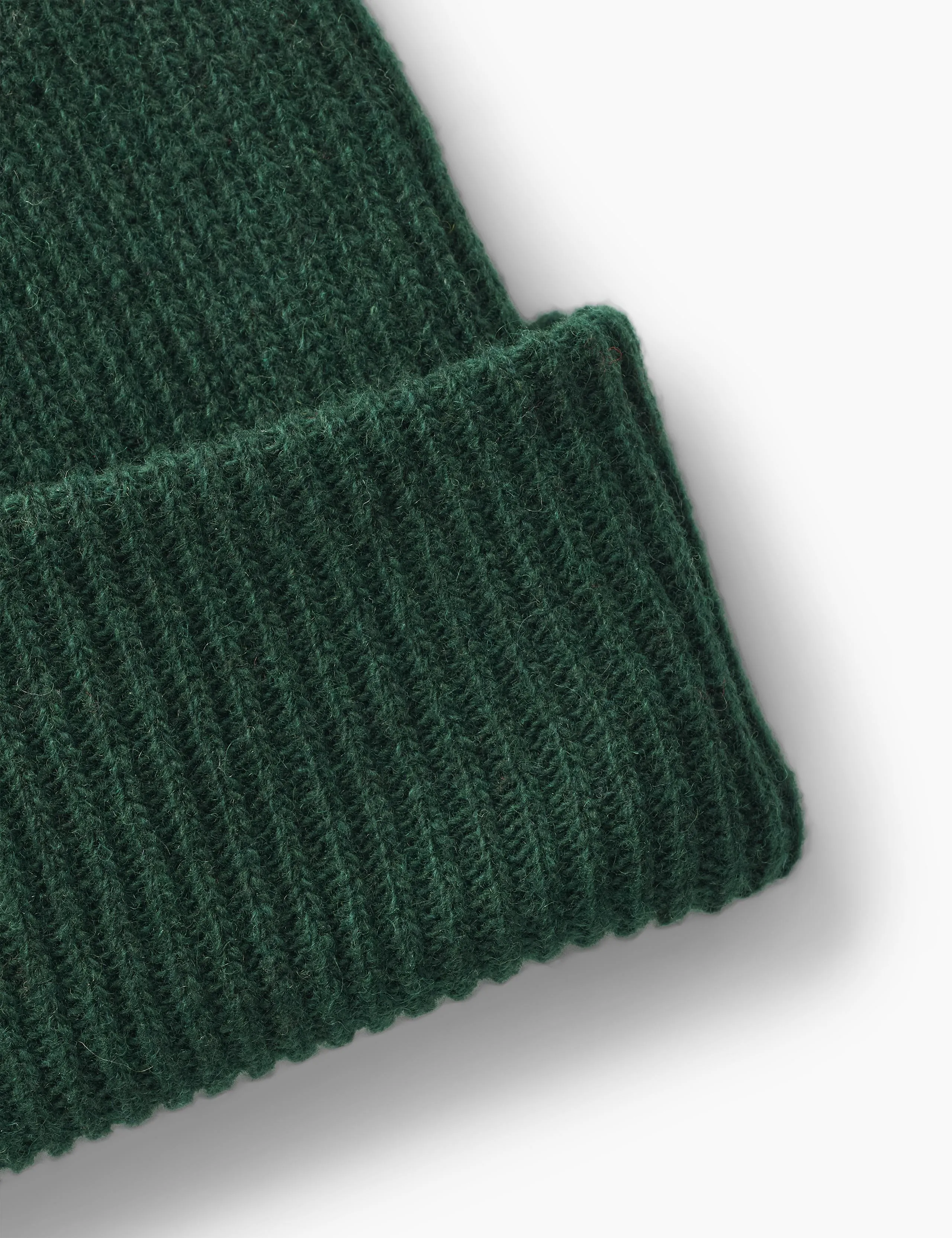 RELAX RIB BEANIE - DARK GREEN sold by Foret product image thumbnail 2