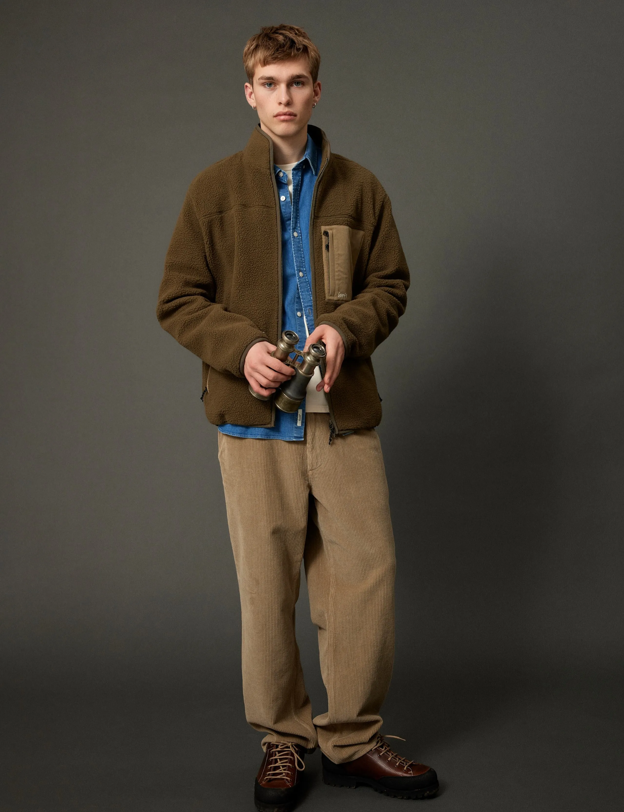 MOUNTAIN FLEECE JACKET - ARMY sold by Foret product image thumbnail 2