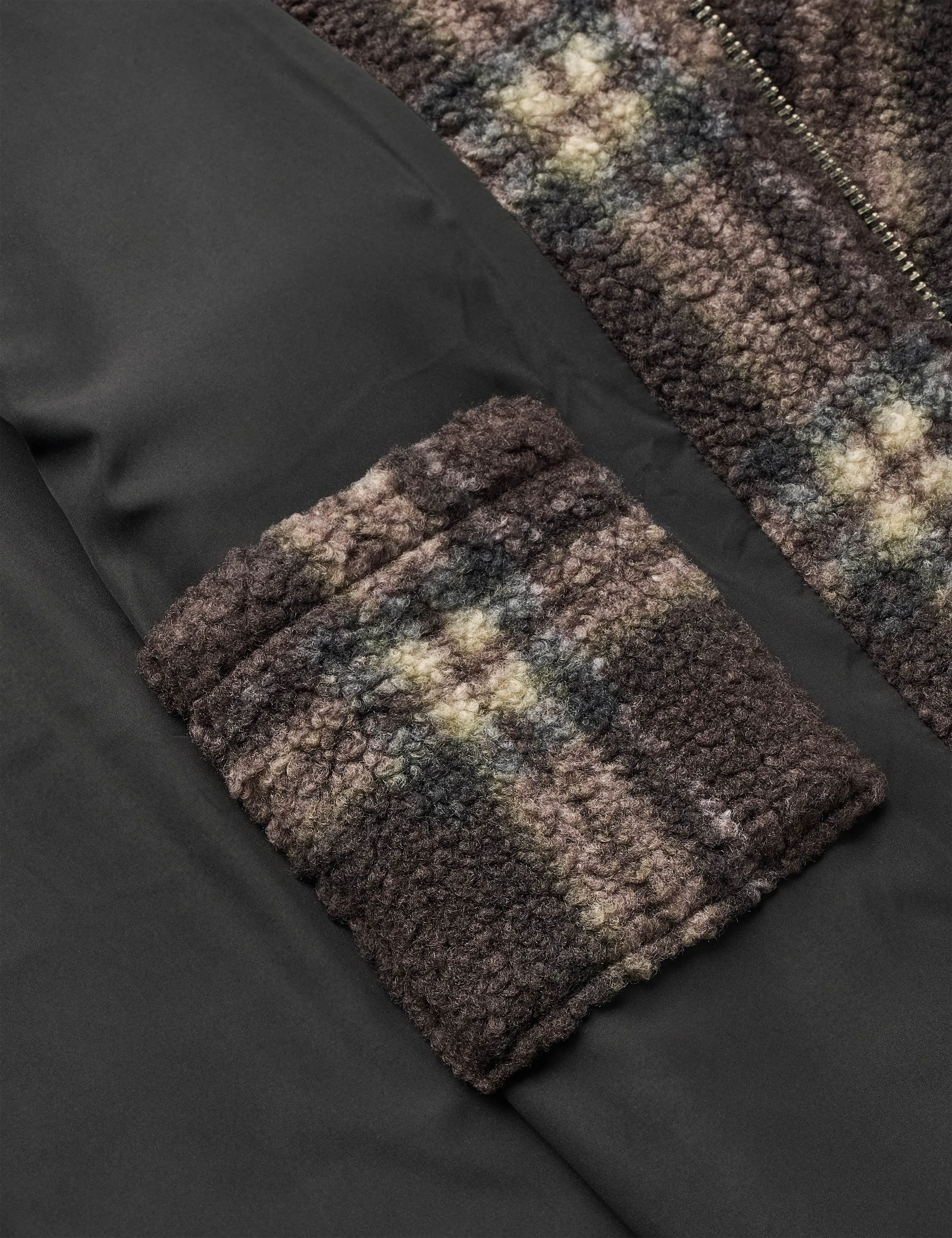 CABIN ZIP FLEECE - BROWN/CHECK sold by Foret product image thumbnail 5