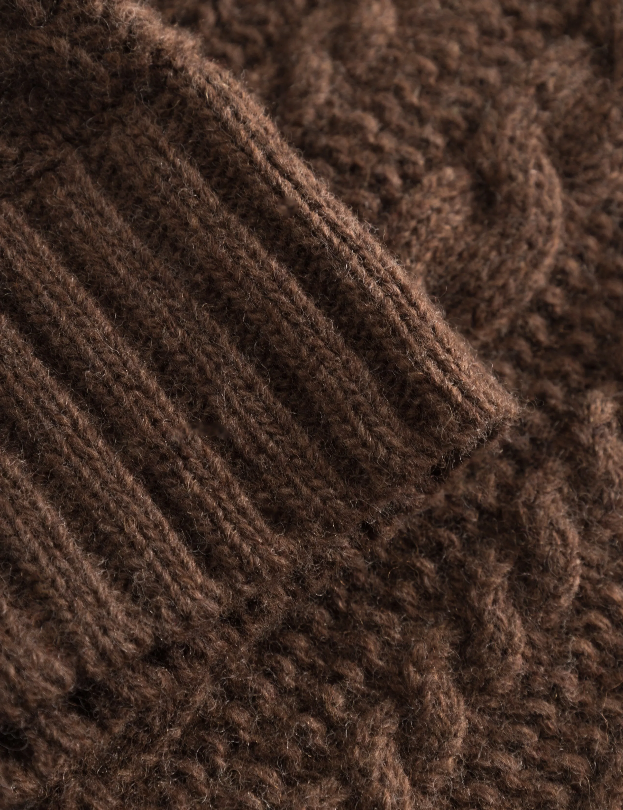 TOP CABLE BEANIE - BROWN sold by Foret product image thumbnail 2