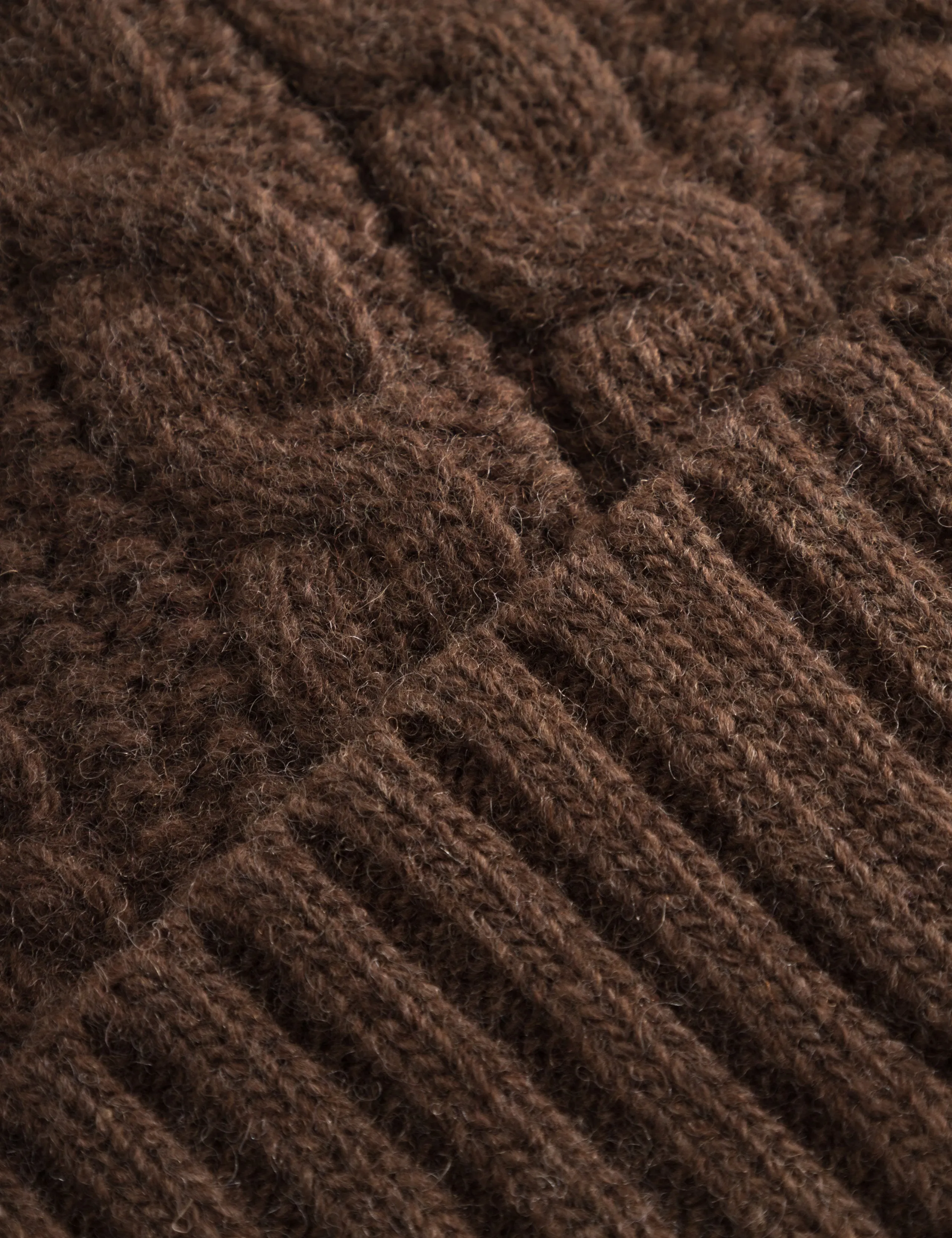 TOP CABLE BEANIE - BROWN sold by Foret product image thumbnail 3