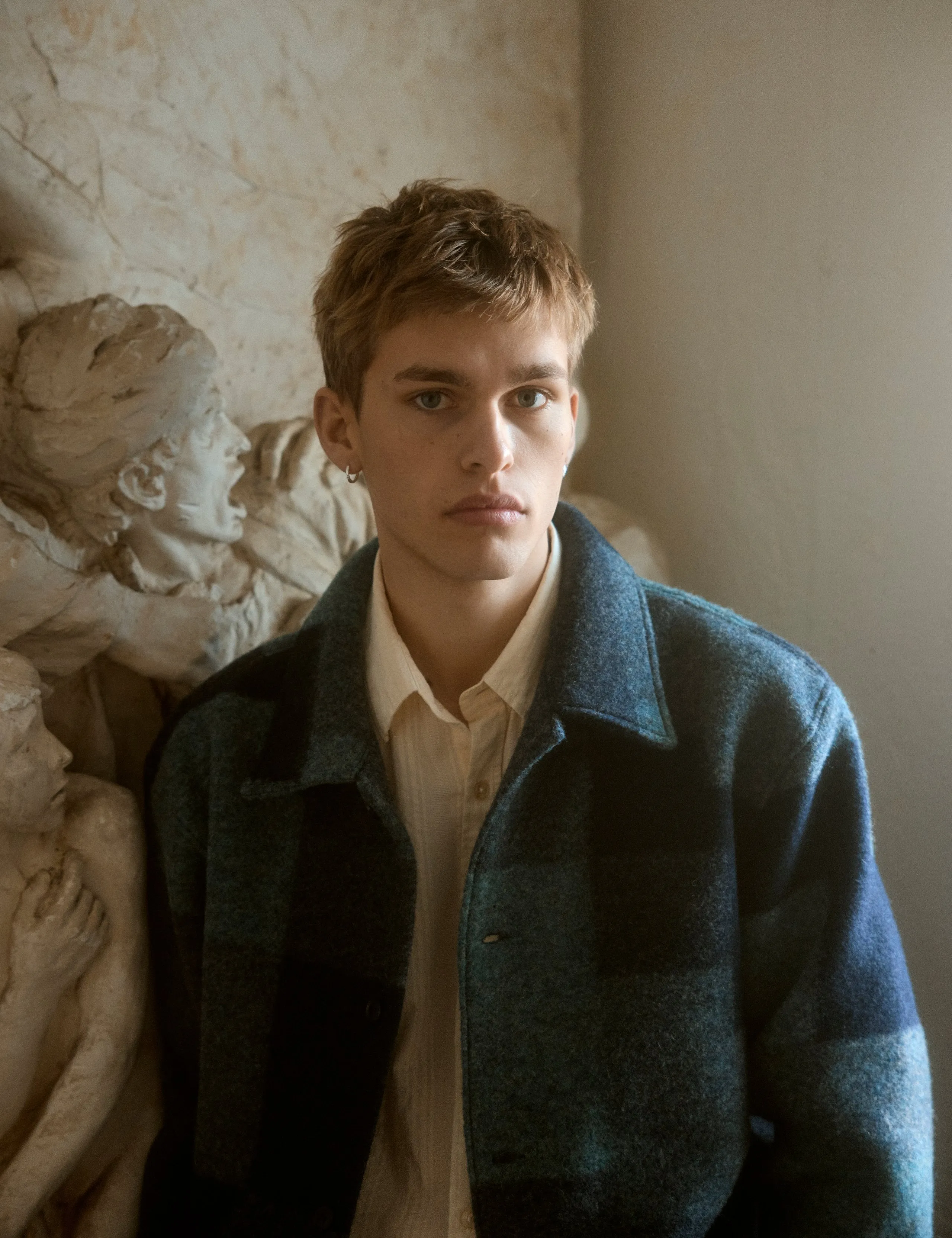 CAVE WOOL JACKET - BLUE MIX sold by Foret product image thumbnail 5