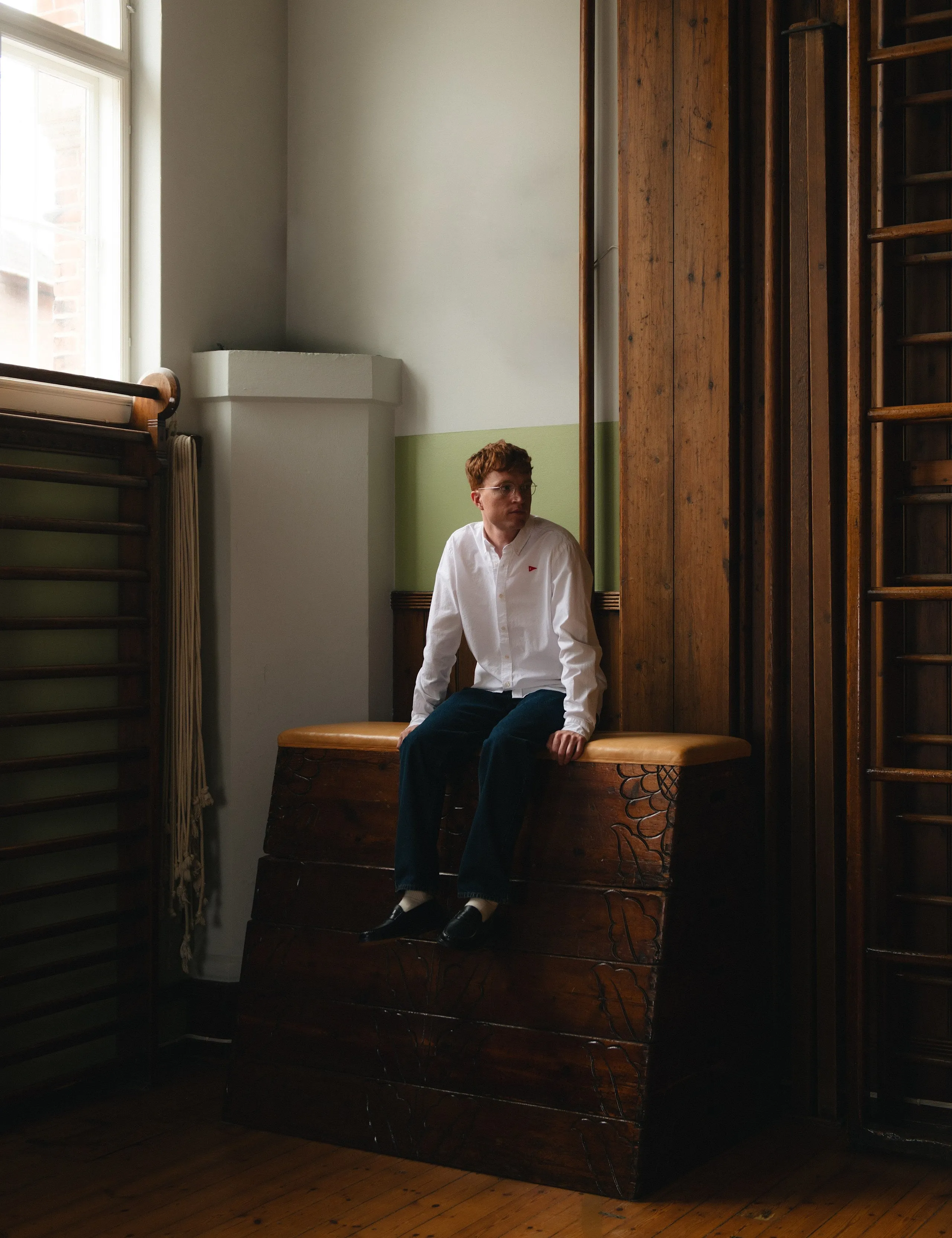 FLAG REGULAR FIT OXFORD SHIRT - WHITE sold by Foret product image thumbnail 4