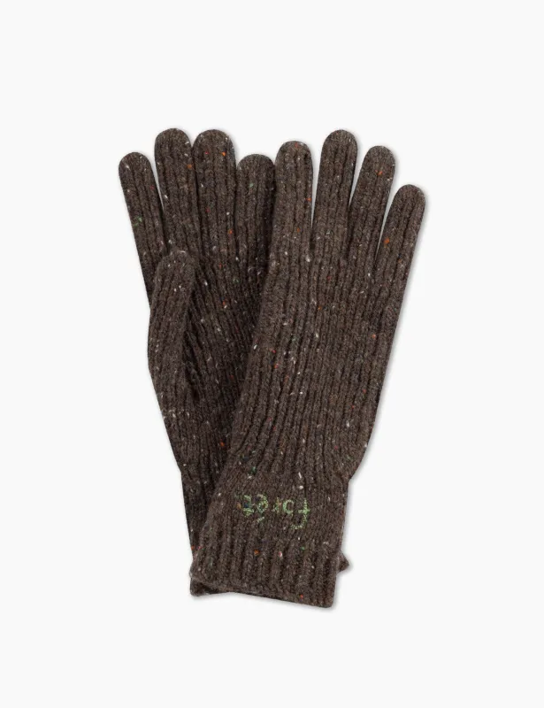 NEO PUZZLE GLOVES - BROWN sold by Foret
