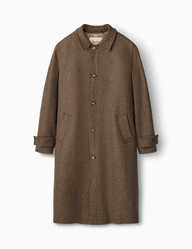 PINE WOOL COAT - CHECK sold by Foret