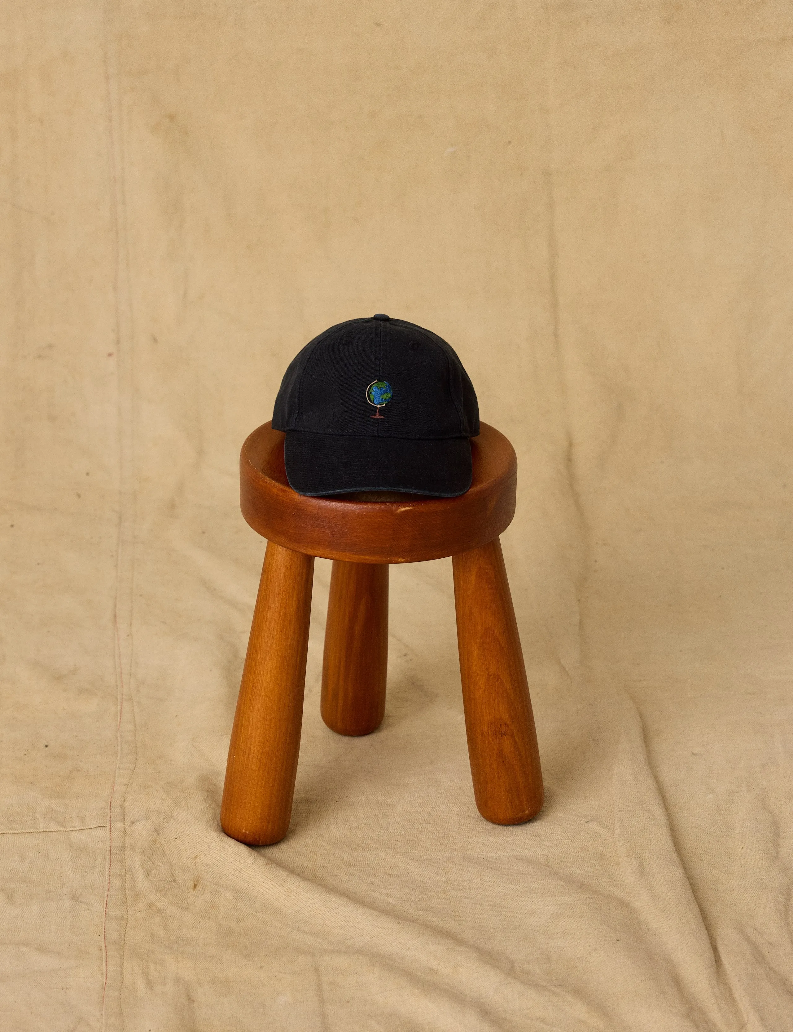 GLOBUS WASHED CAP - BLACK sold by Foret product image thumbnail 2