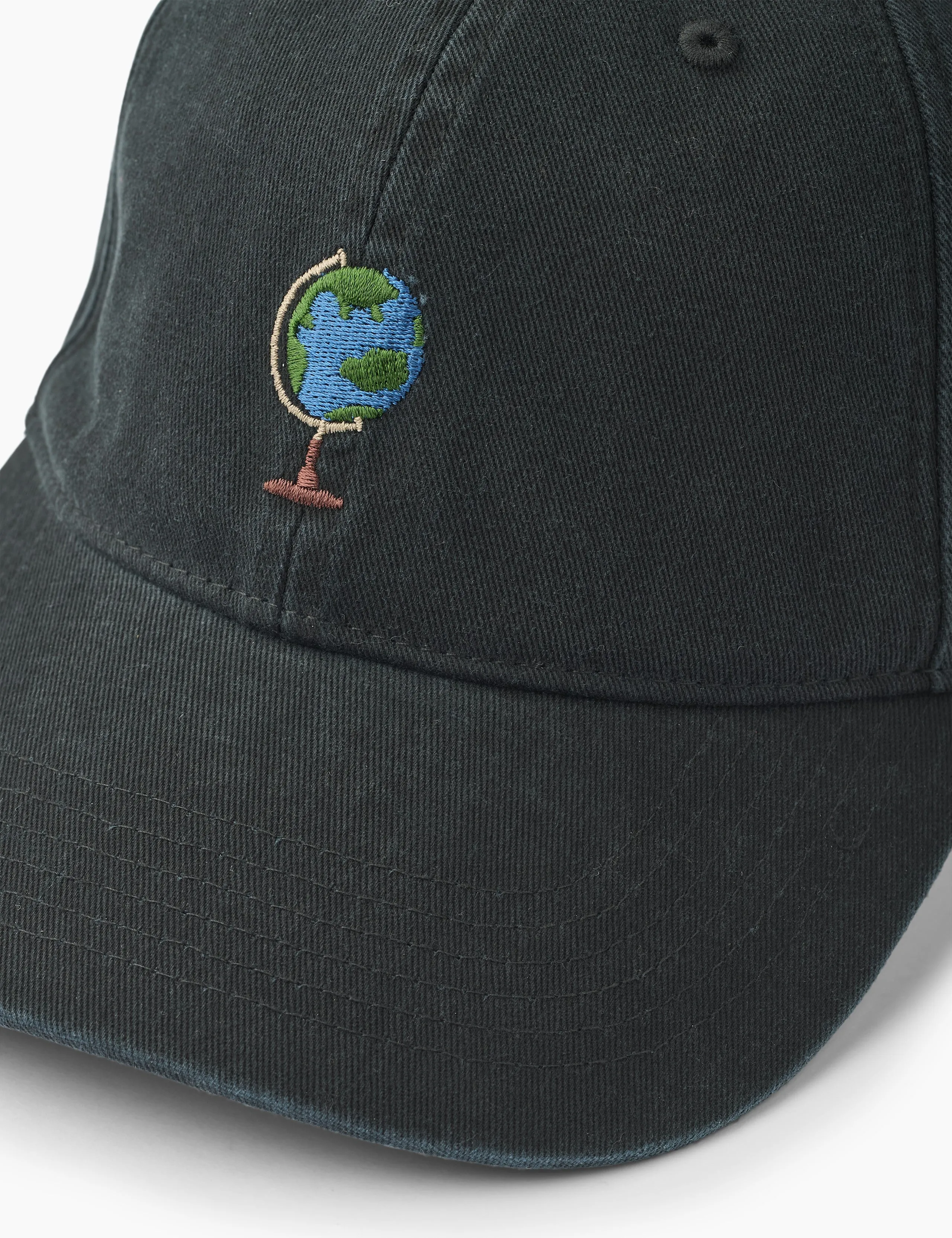 GLOBUS WASHED CAP - BLACK sold by Foret product image thumbnail 3