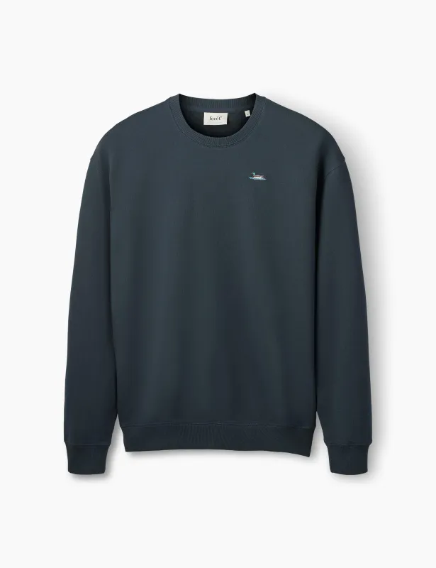DUCK SWEATSHIRT - NAVY sold by Foret