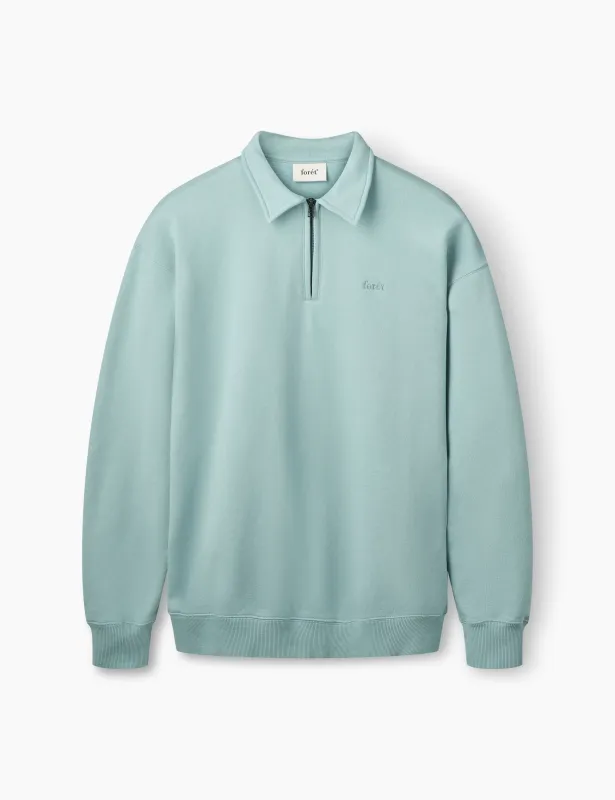 HOOK HALF ZIP - DOVE sold by Foret