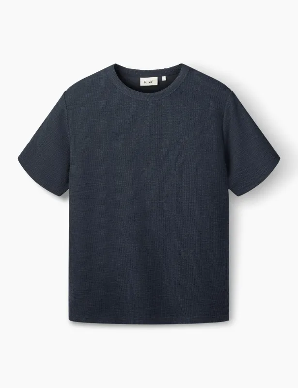 WILLOW T-SHIRT - NAVY sold by Foret
