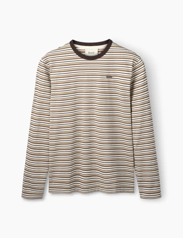 LOCH LONGSLEEVE - EARTH STRIPE sold by Foret