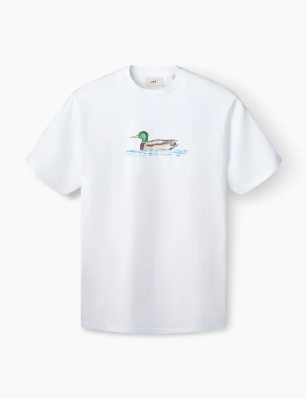MALLARD T-SHIRT - WHITE sold by Foret