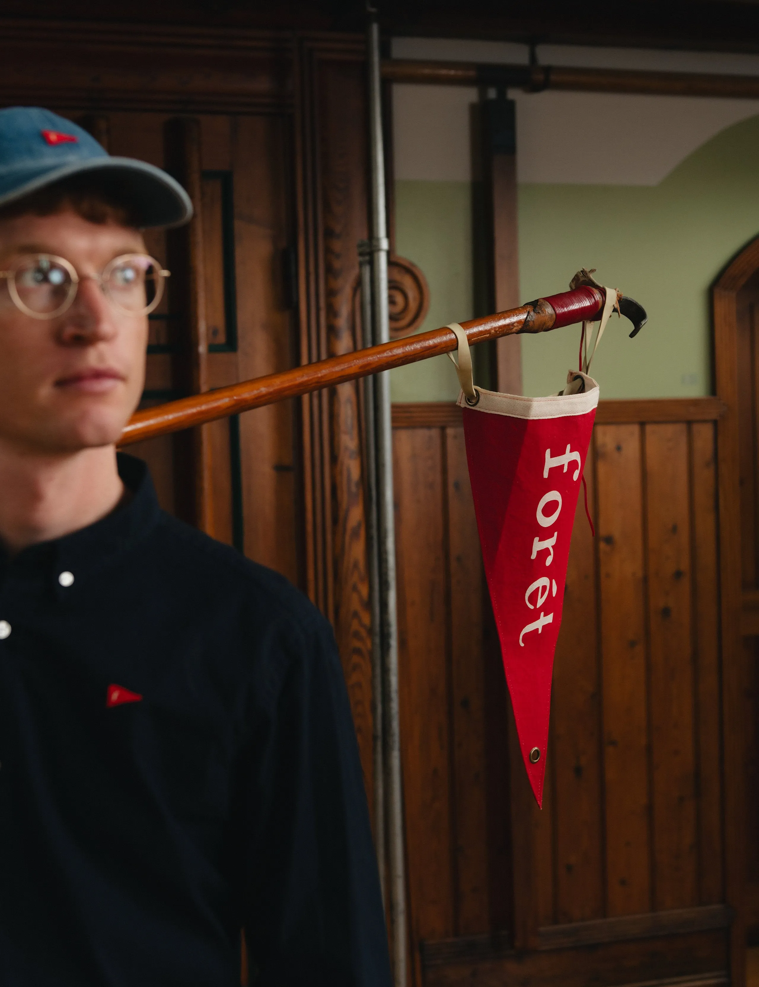 FLAG REGULAR FIT OXFORD SHIRT - NAVY sold by Foret product image thumbnail 2