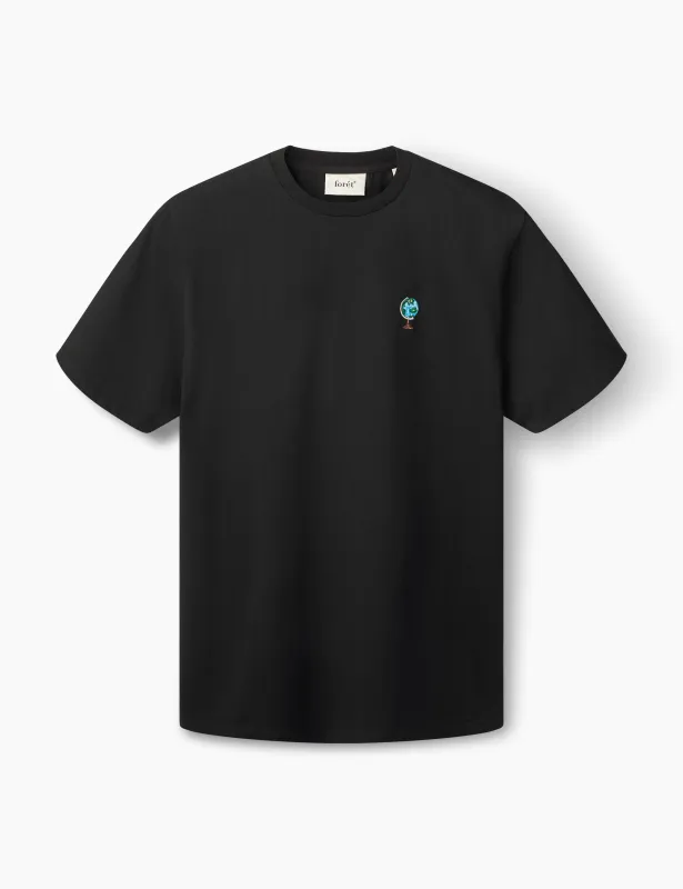 GLOBUS T-SHIRT - BLACK sold by Foret