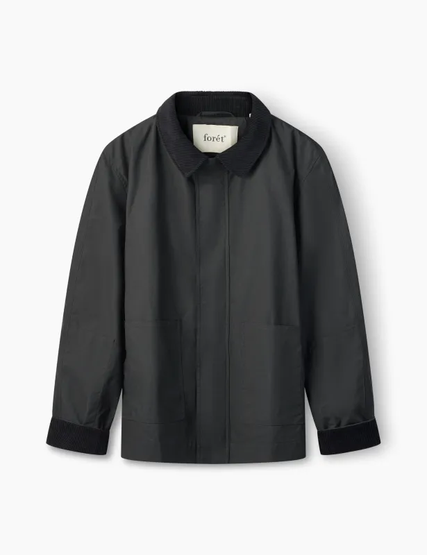 ASPEN OILSKIN JACKET - BLACK sold by Foret