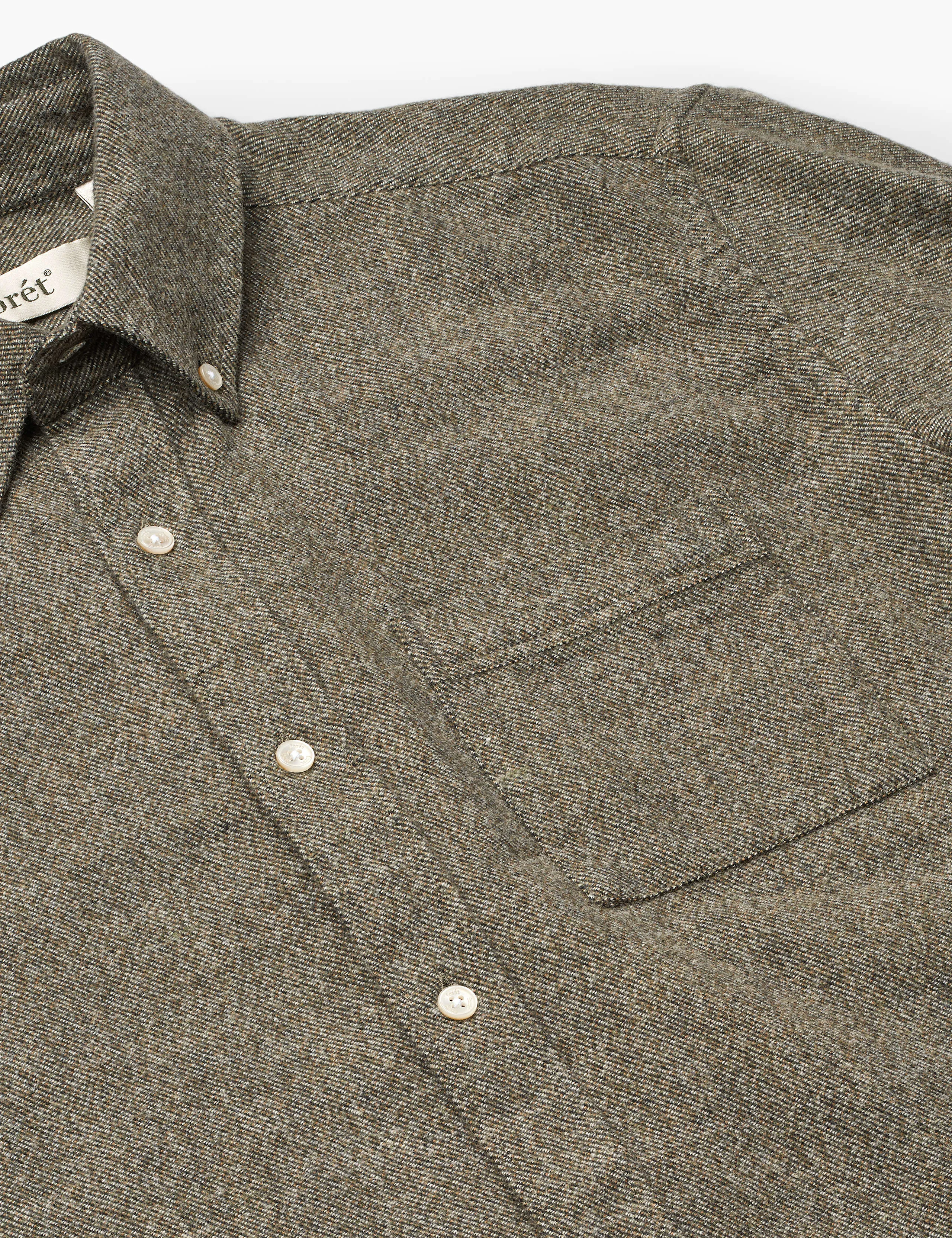 CREEK FLANNEL SHIRT - DARK PINE sold by Foret product image thumbnail 4