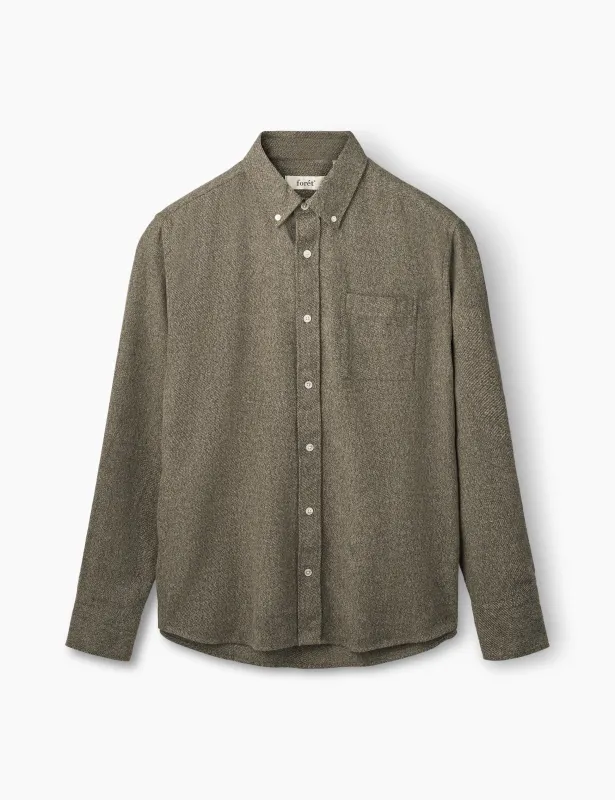 CREEK FLANNEL SHIRT - DARK PINE sold by Foret