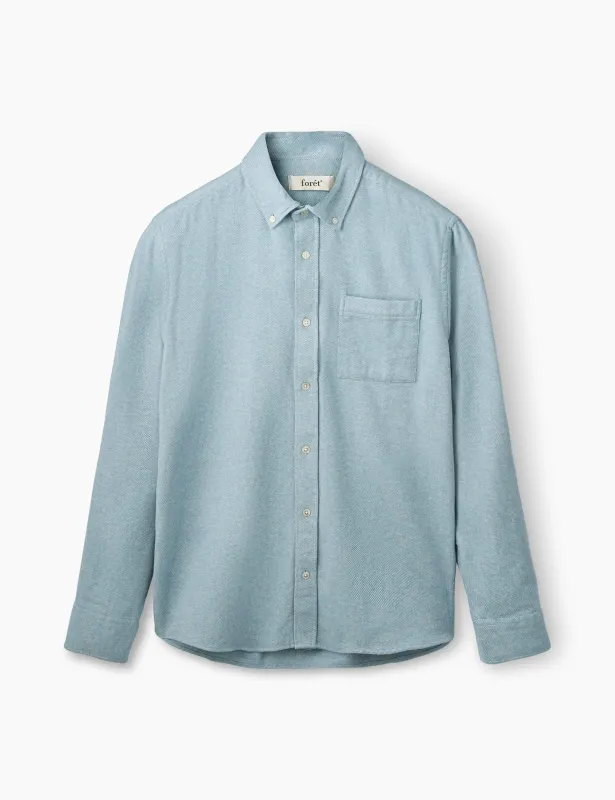 CREEK FLANNEL SHIRT - DOVE sold by Foret