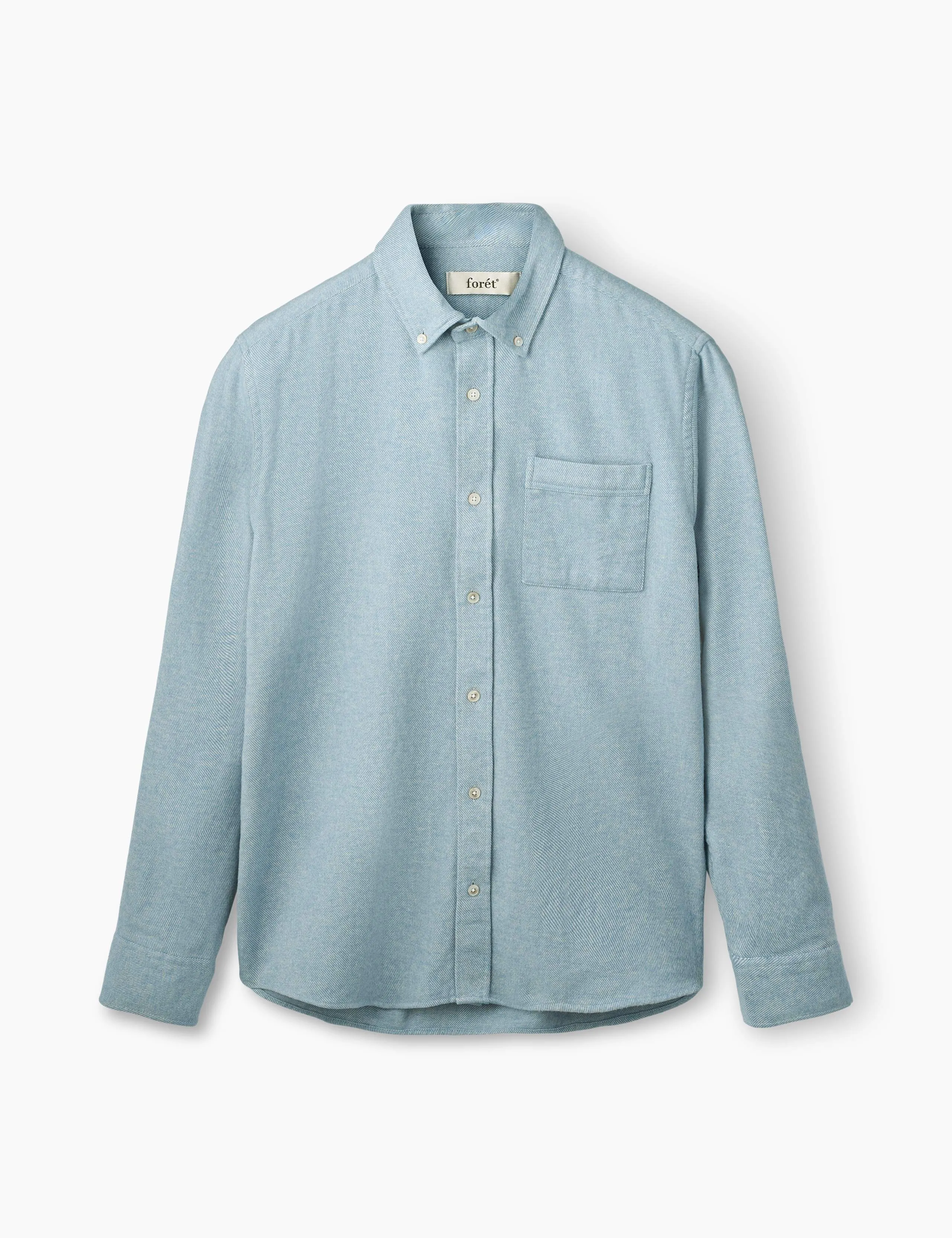 CREEK FLANNEL SHIRT - DOVE sold by Foret