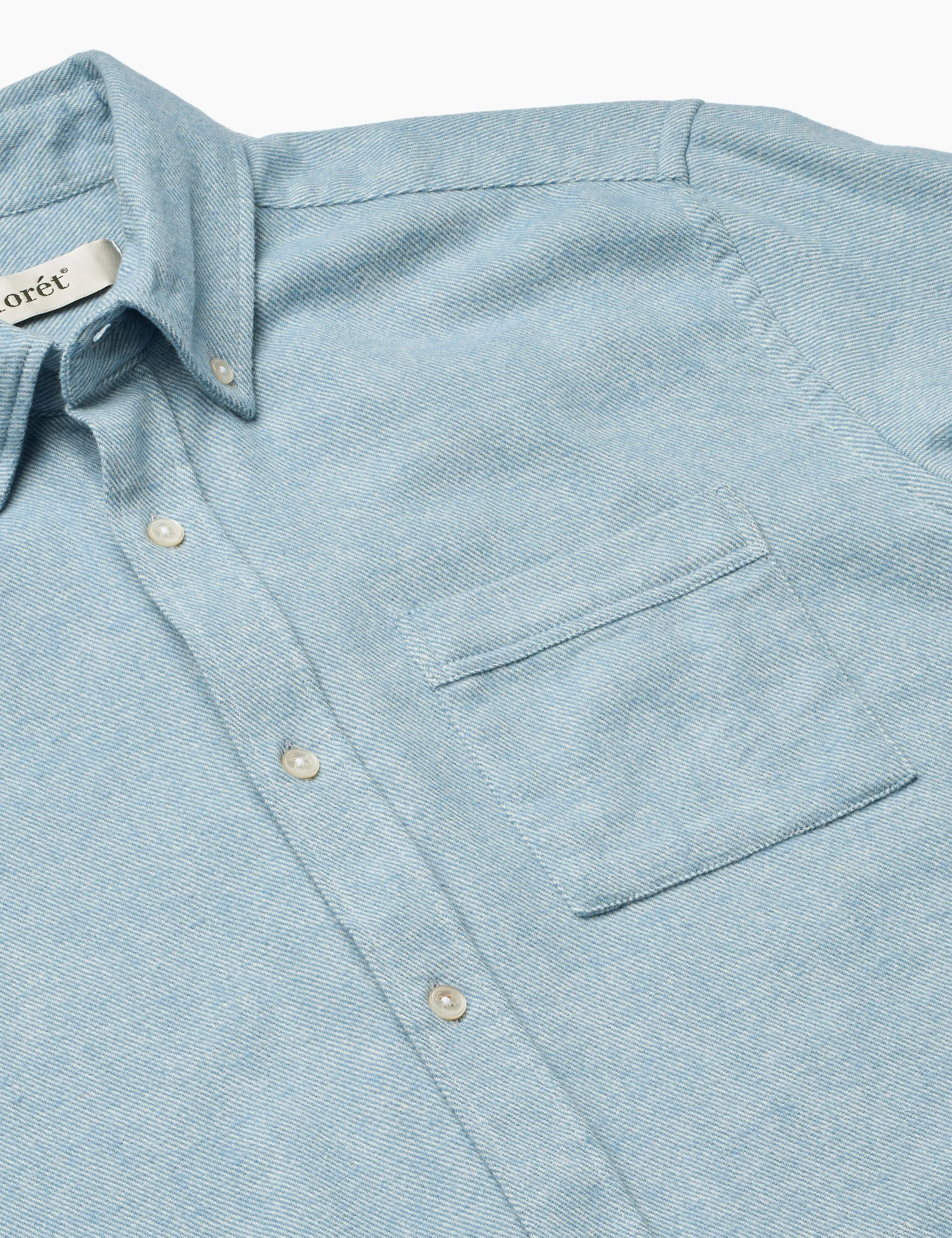 CREEK FLANNEL SHIRT - DOVE sold by Foret product image thumbnail 2