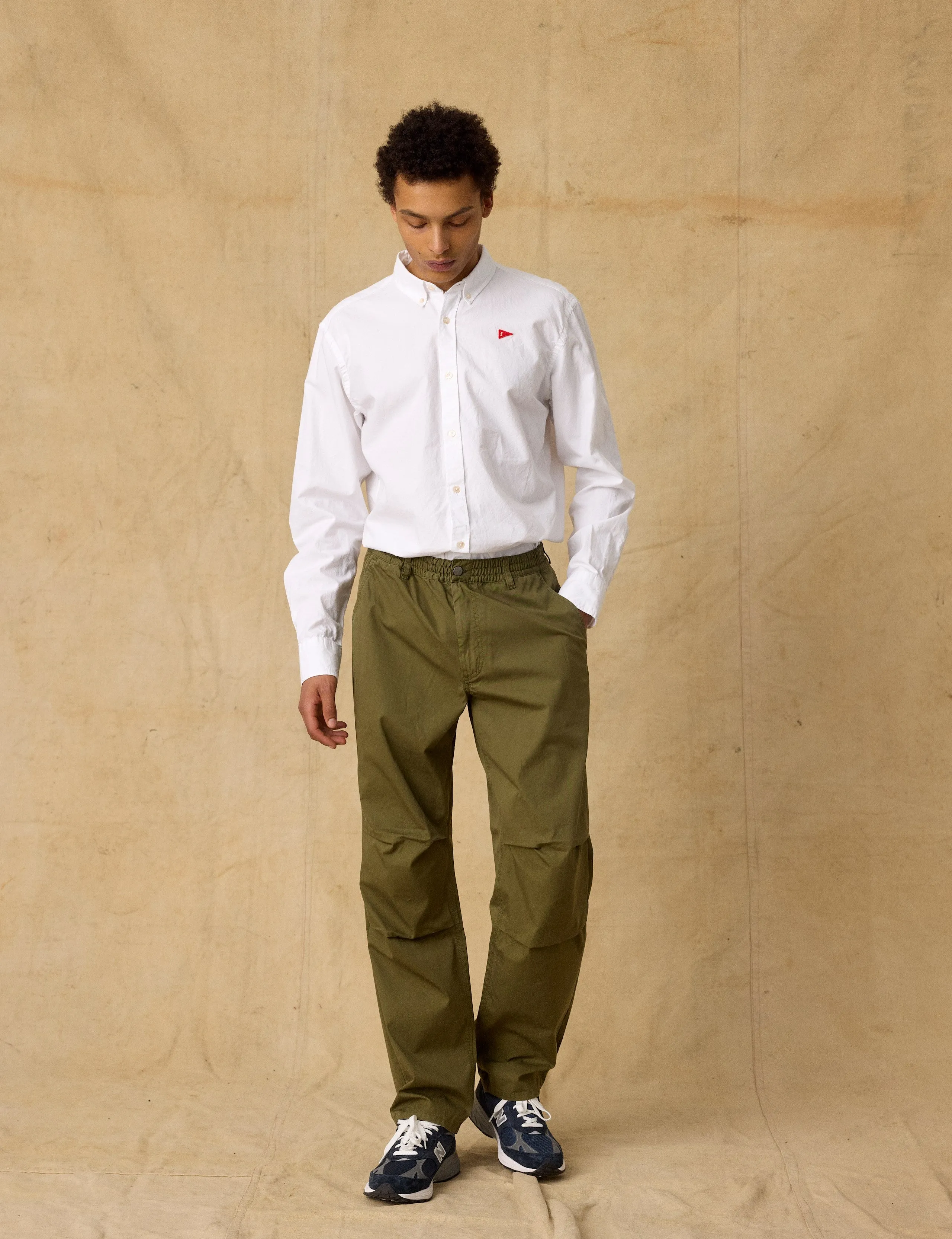 READER COTTON PANTS - ARMY sold by Foret product image thumbnail 2