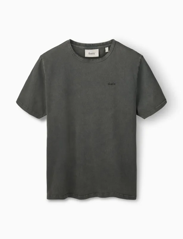 OAK FADED WASH T-SHIRT - DARK GREY sold by Foret