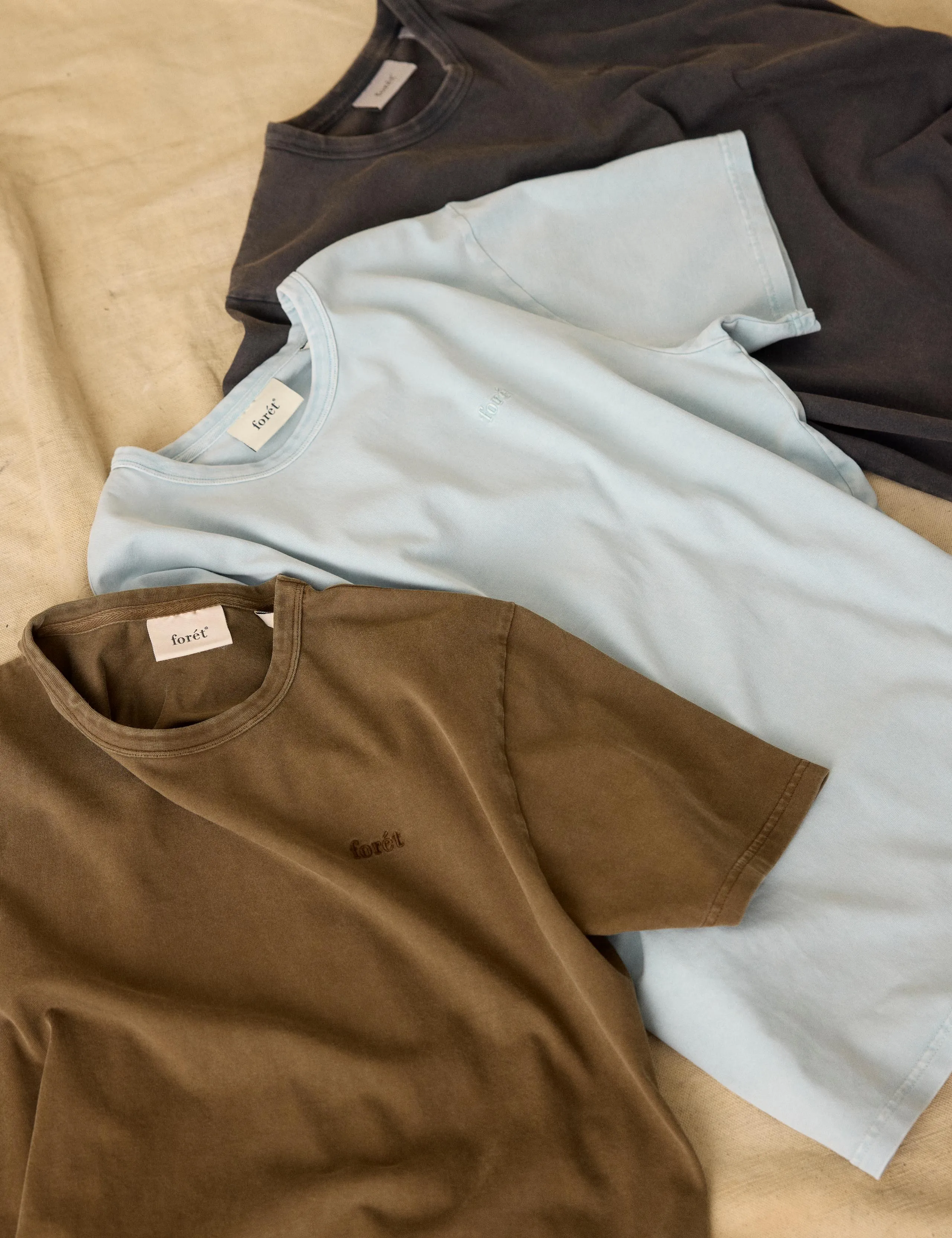 OAK FADED WASH T-SHIRT - DOVE sold by Foret product image thumbnail 4