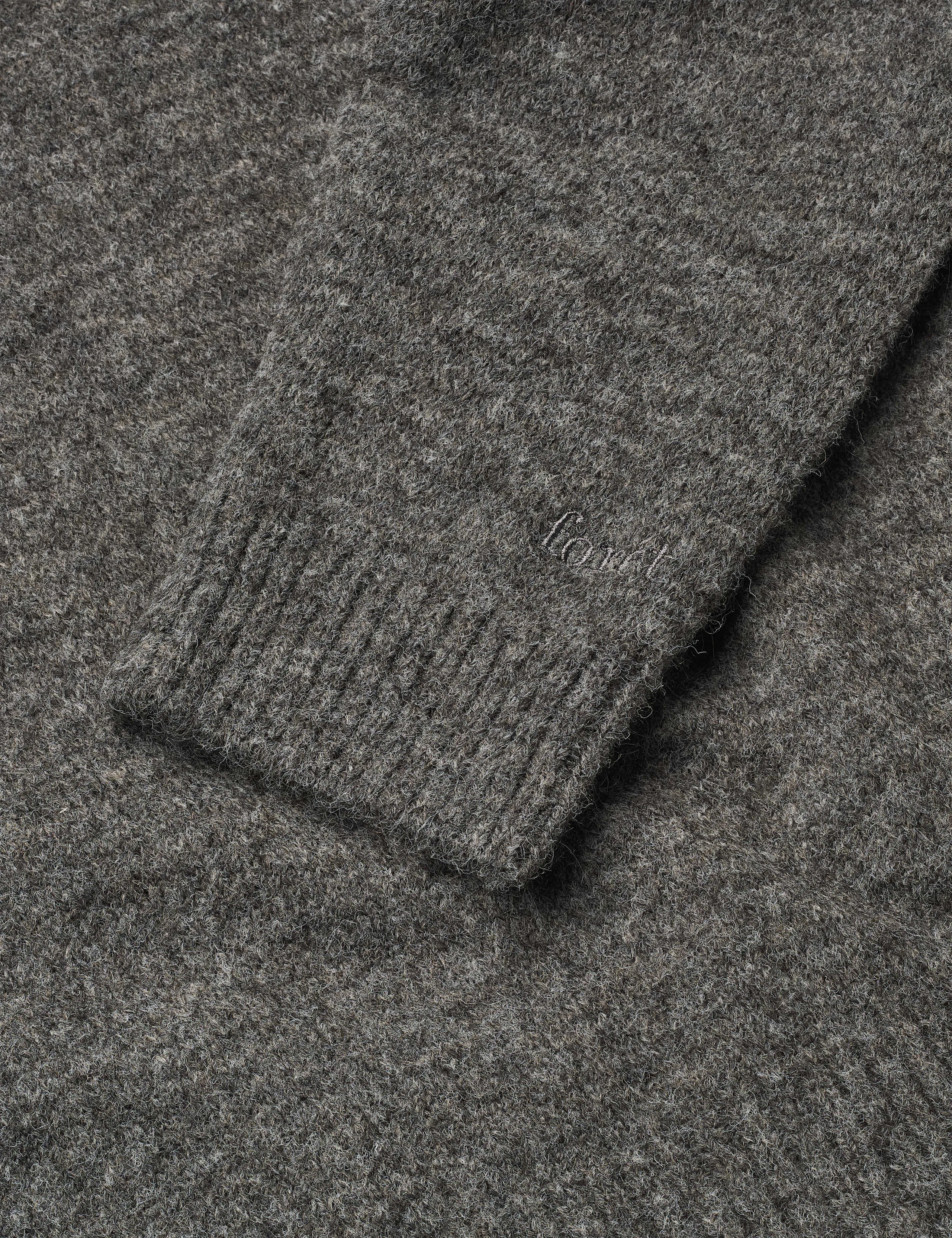 NIGHT WOOL HOODIE - DARK GREY MELANGE sold by Foret product image thumbnail 4