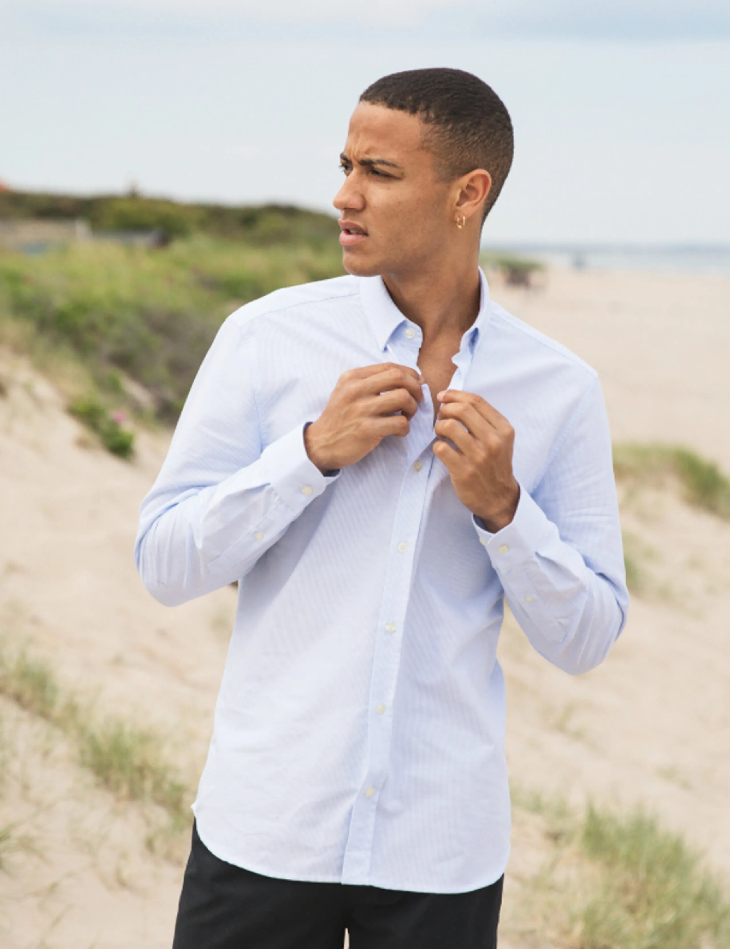LIFE SHIRT - WHITE/LIGHTBLUE sold by Foret product image thumbnail 2