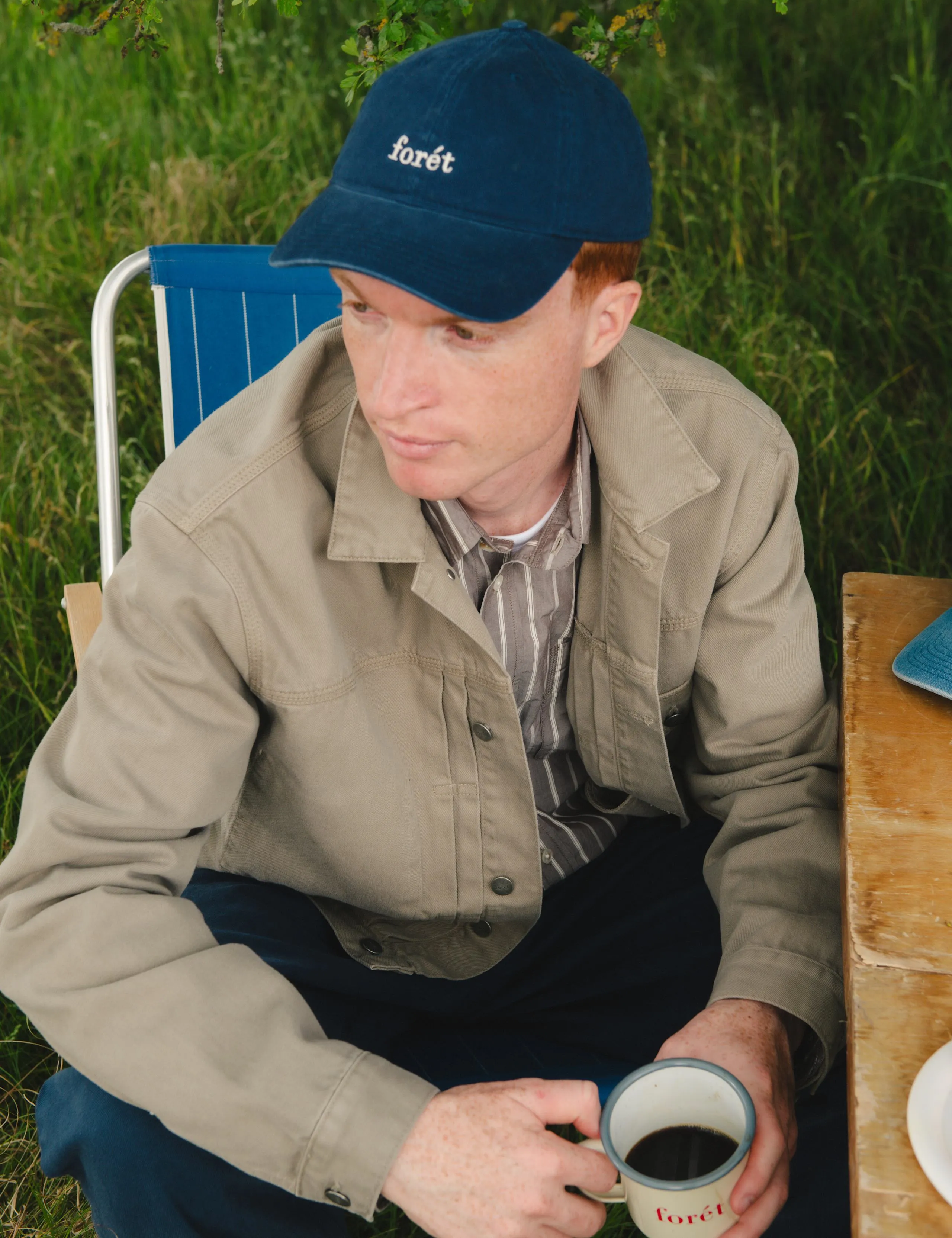 MAPLE REGULAR FIT POPLIN SHIRT - BROWN STRIPE sold by Foret product image thumbnail 3